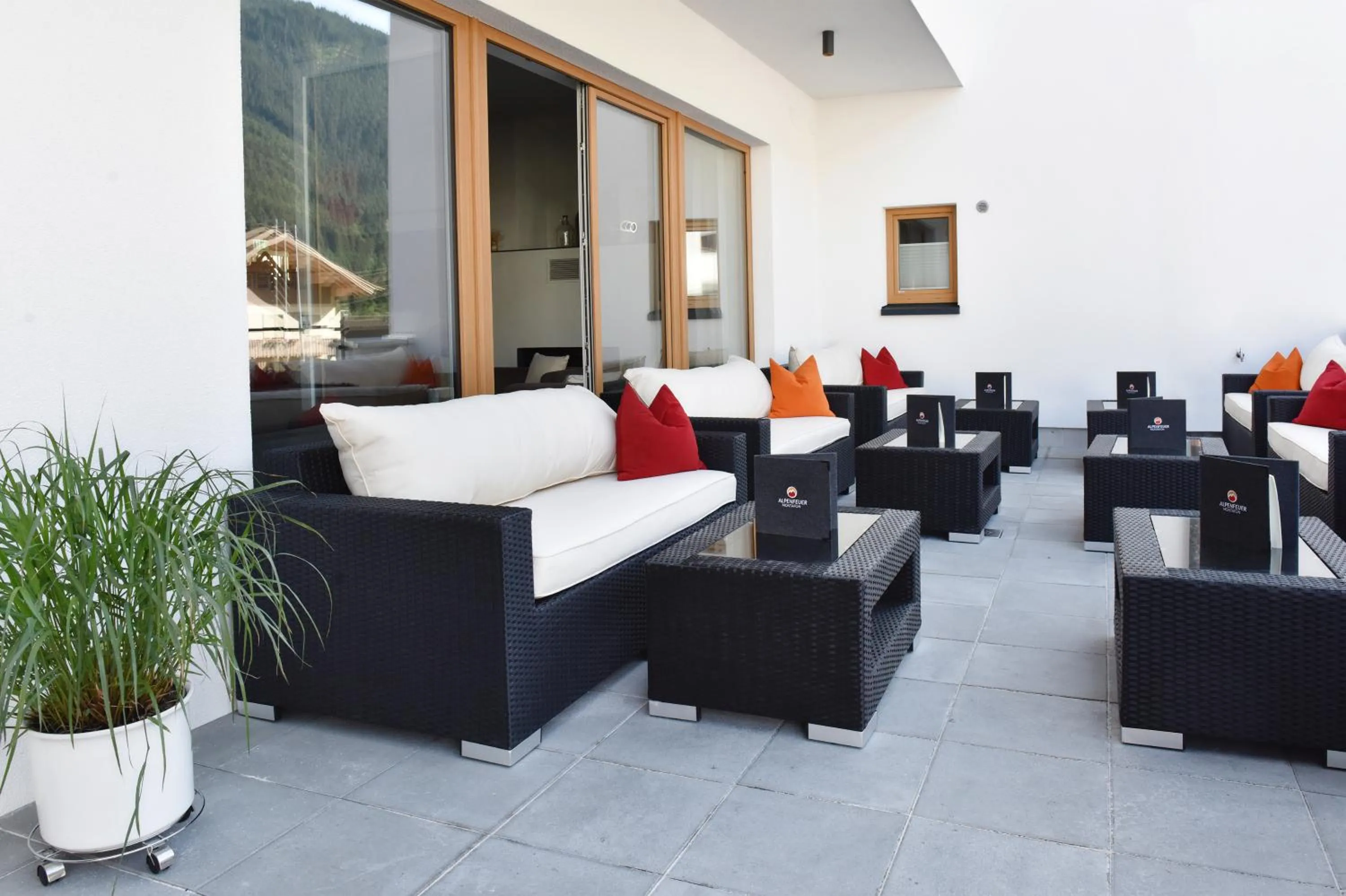 Balcony/Terrace in Hotel Alpenfeuer Montafon