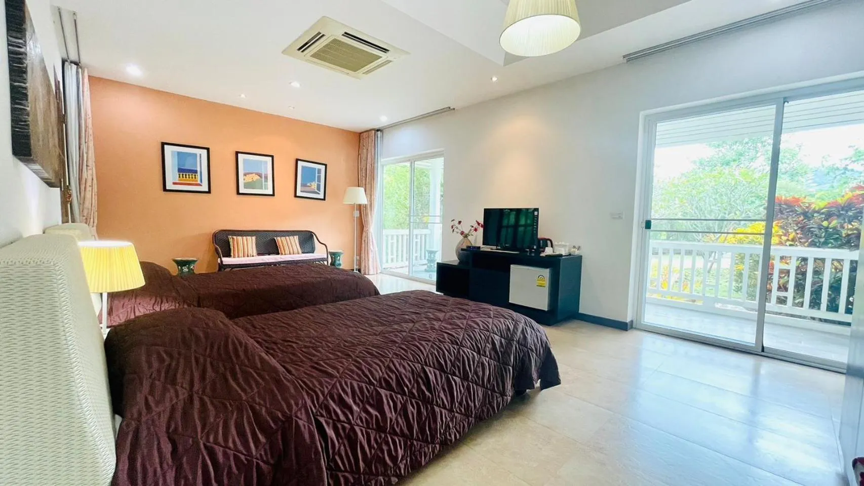 Bedroom, Bed in Baan Ing Khao