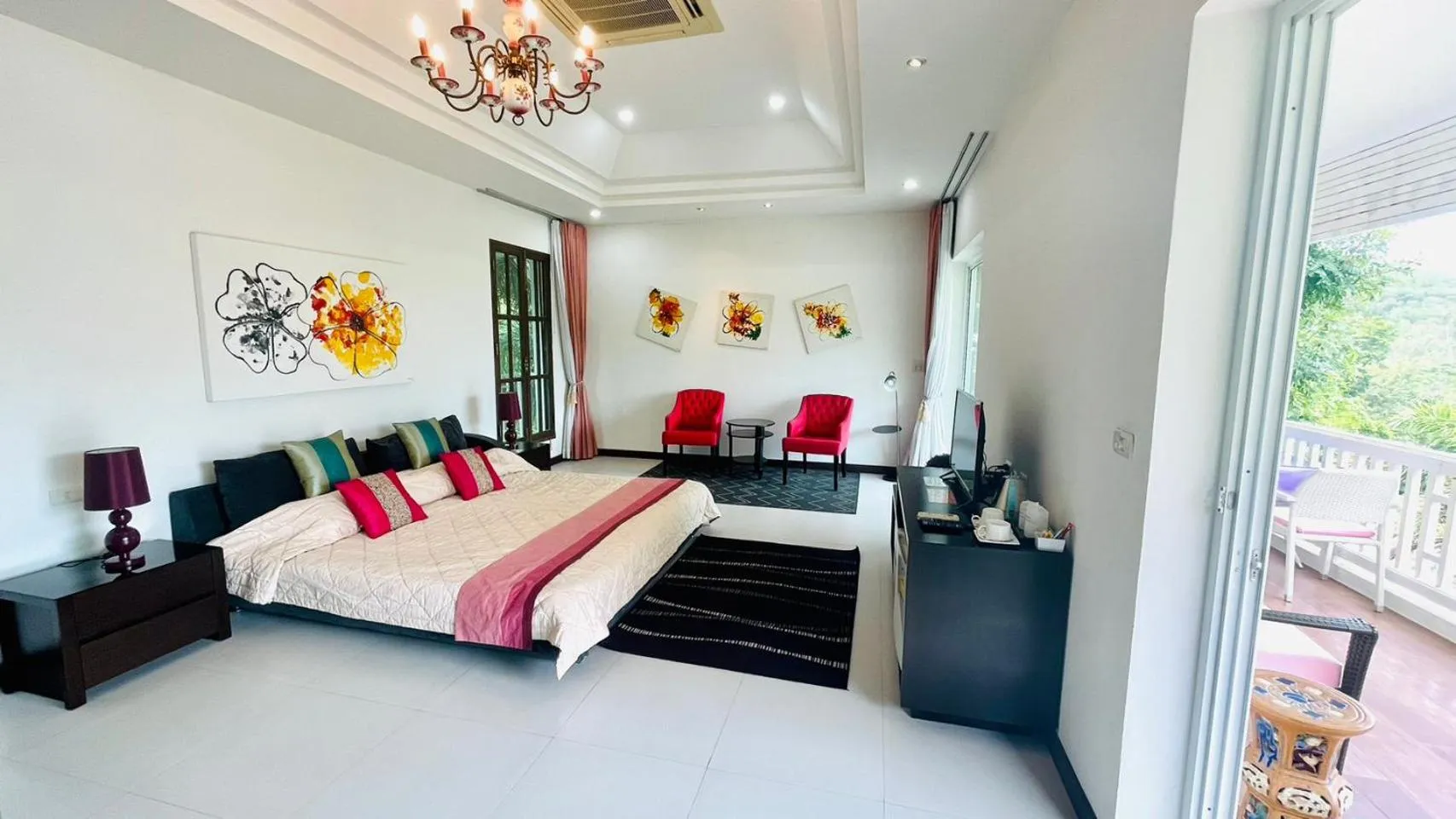 Bedroom, Bed in Baan Ing Khao