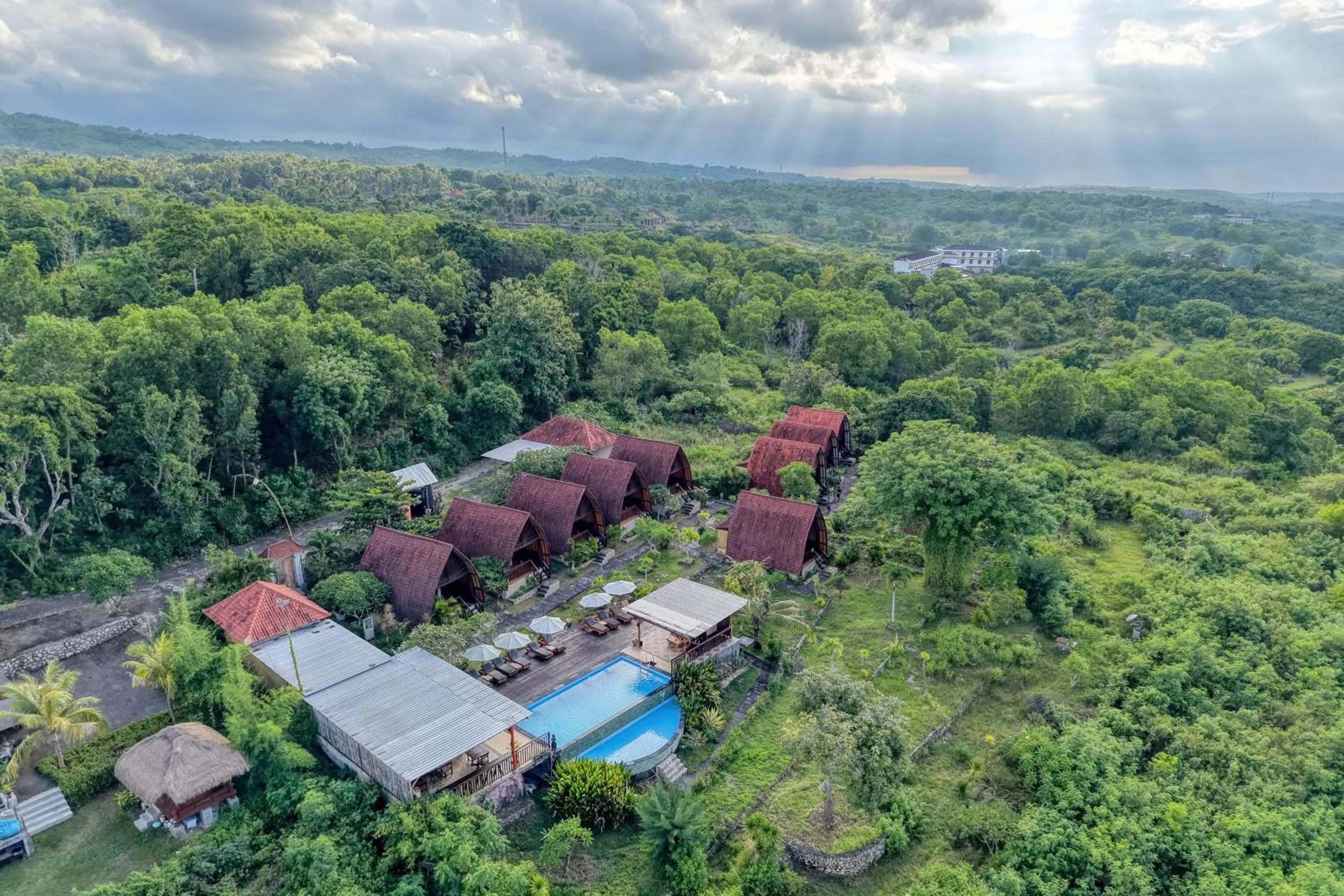 Bird's eye view in Bataran Garden Cottage