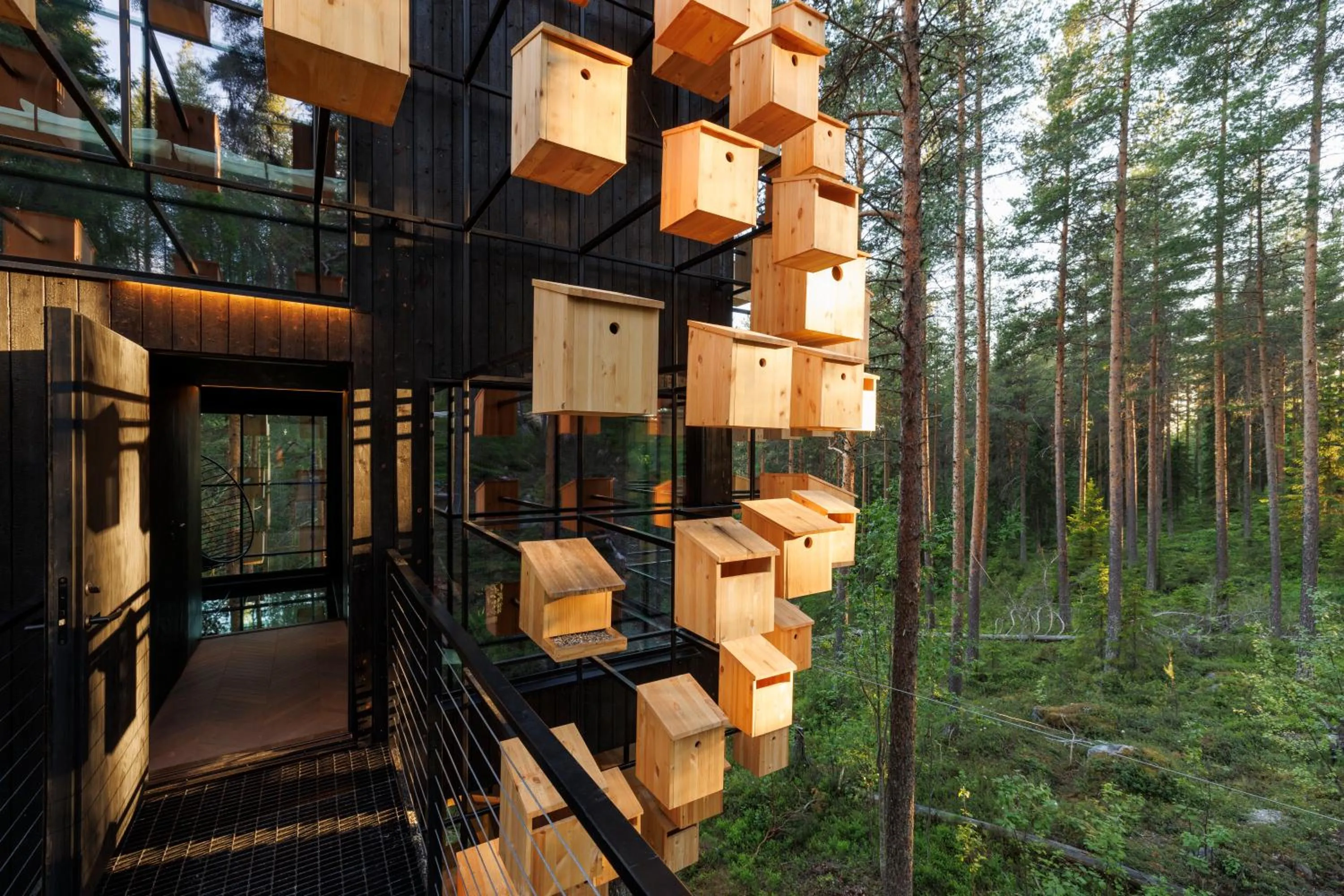 Facade/entrance in Treehotel
