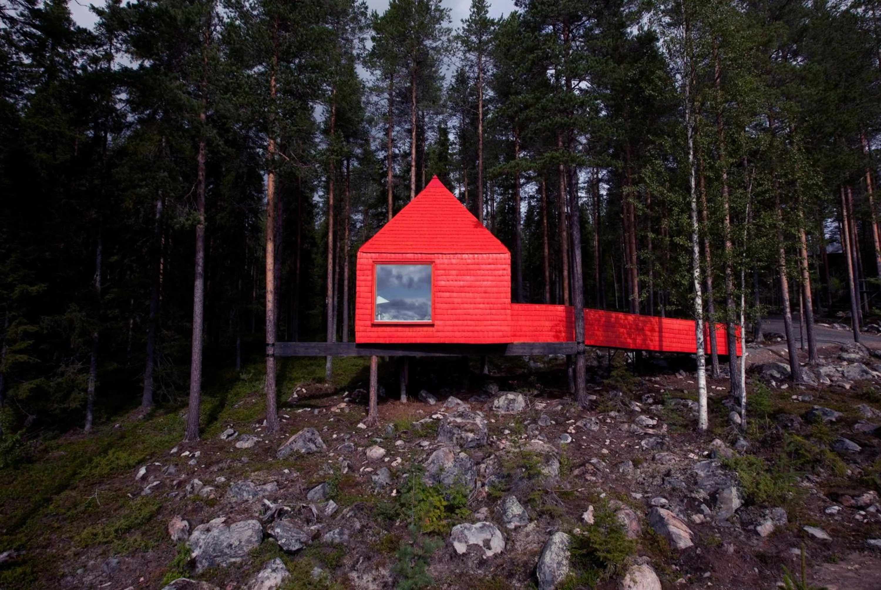 Facade/entrance in Treehotel