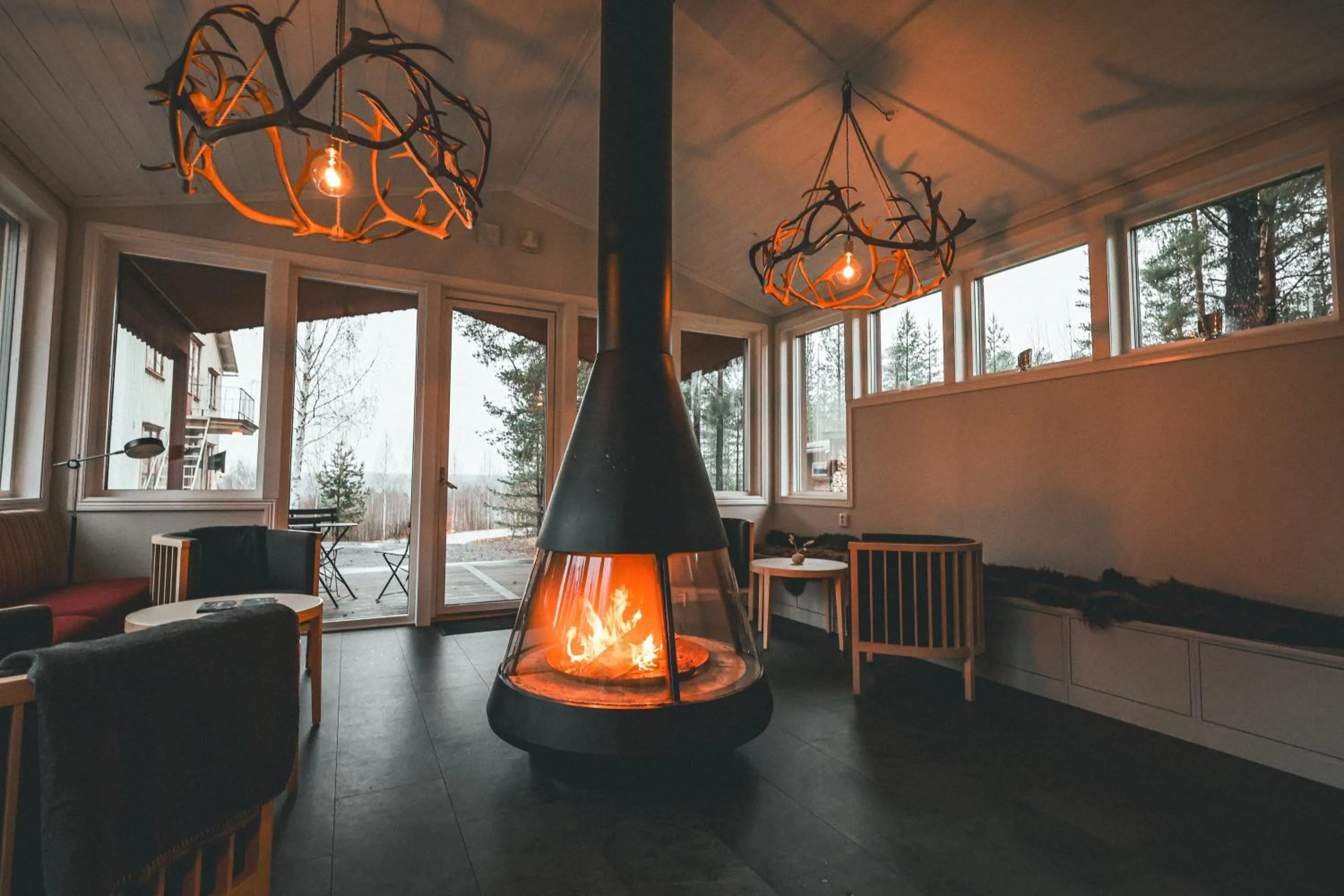 Communal lounge/ TV room in Treehotel