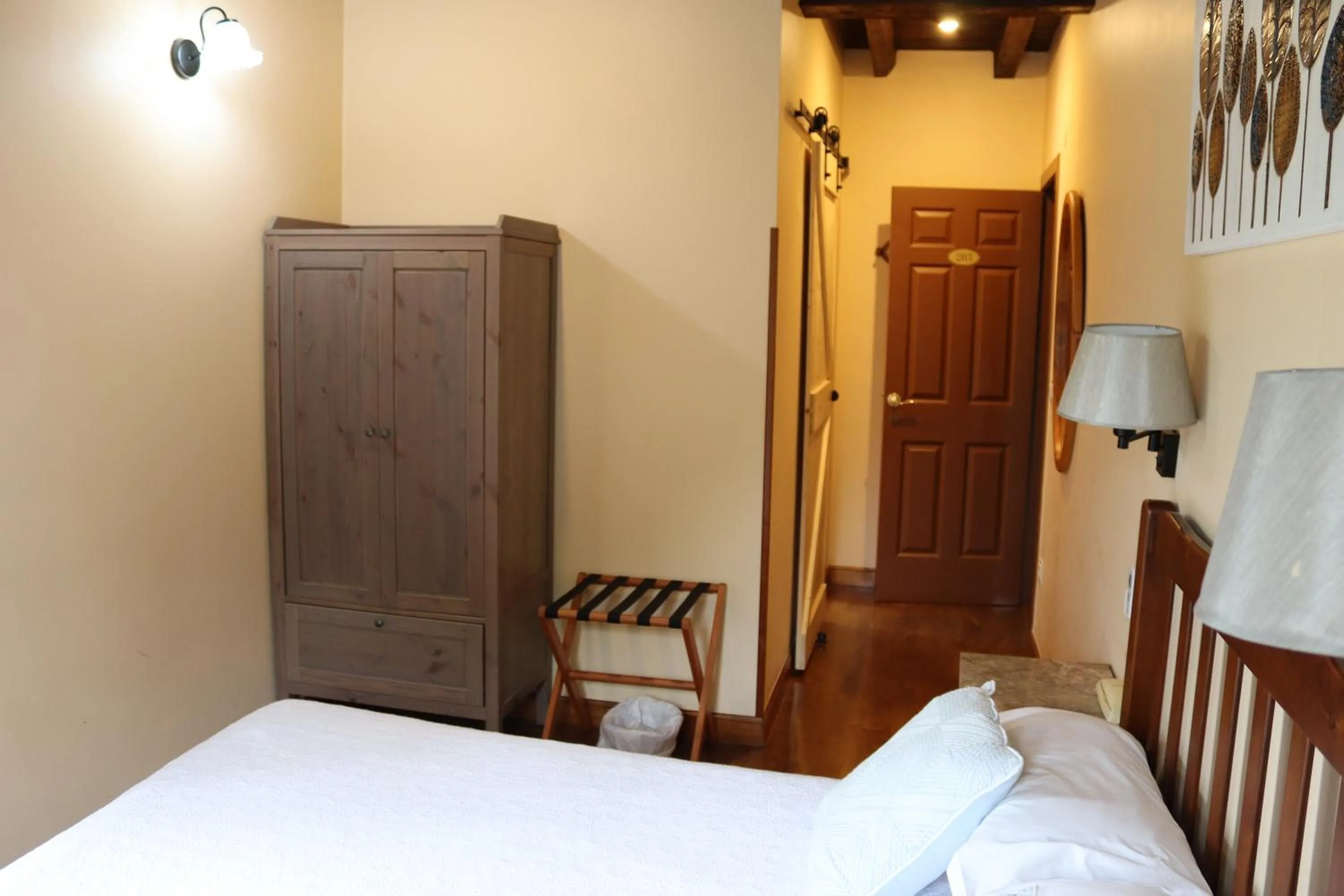 Bed in Hostal Rural Irigoienea