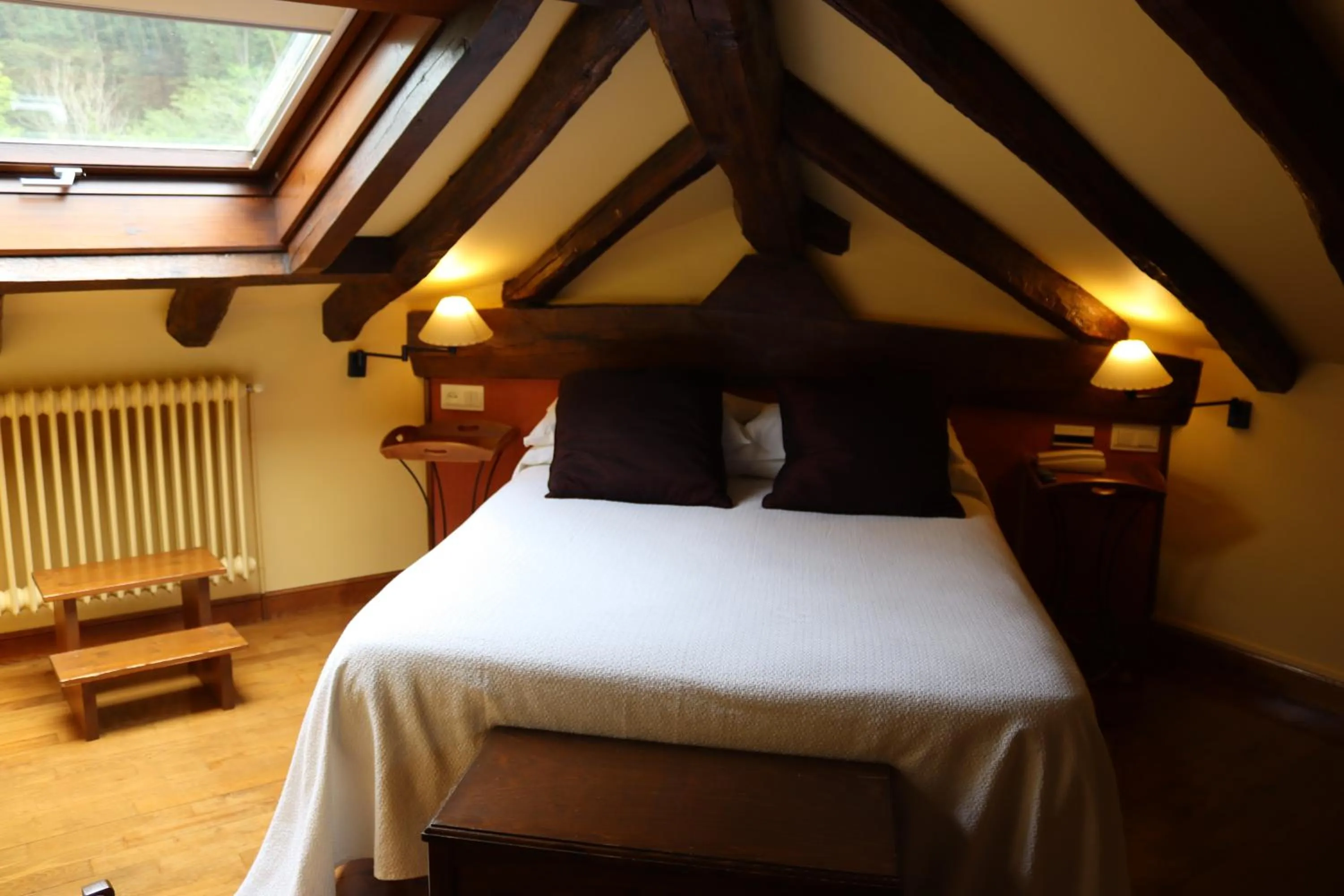 Bed in Hostal Rural Irigoienea