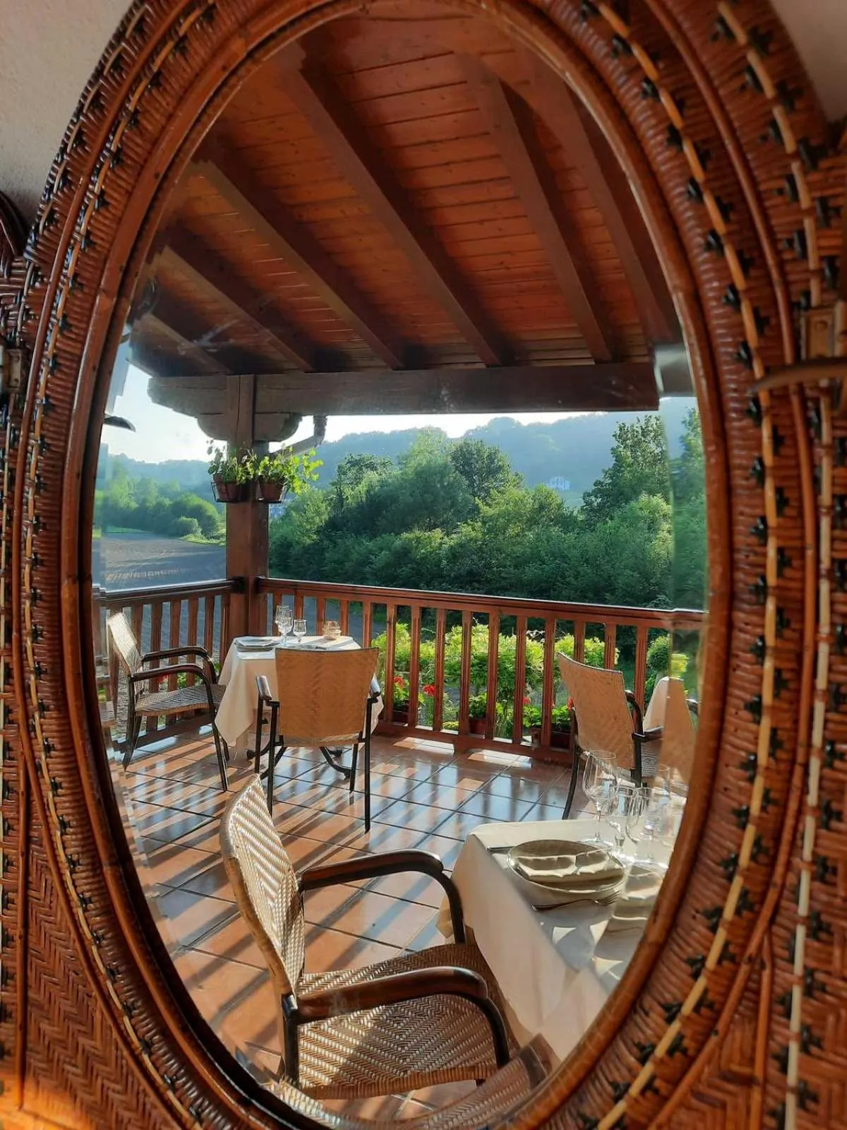 Balcony/Terrace in Hostal Rural Irigoienea