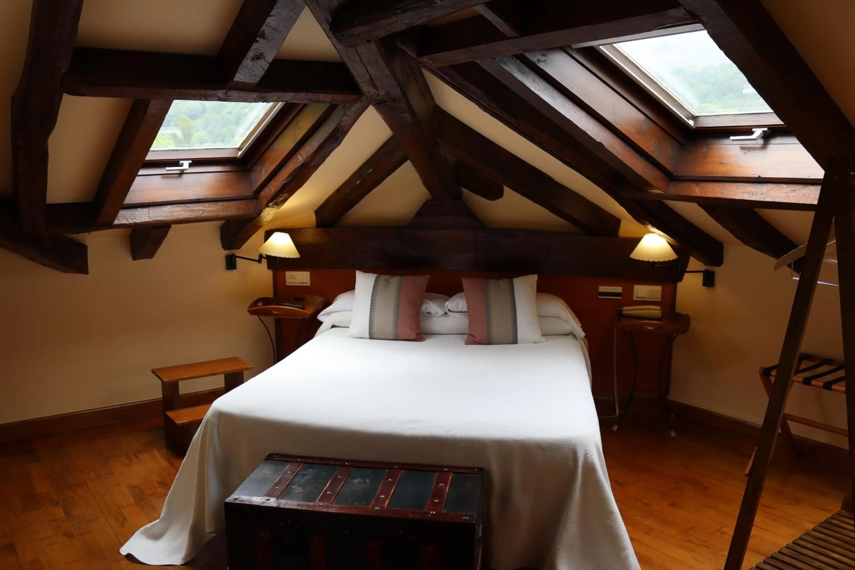 Bed in Hostal Rural Irigoienea