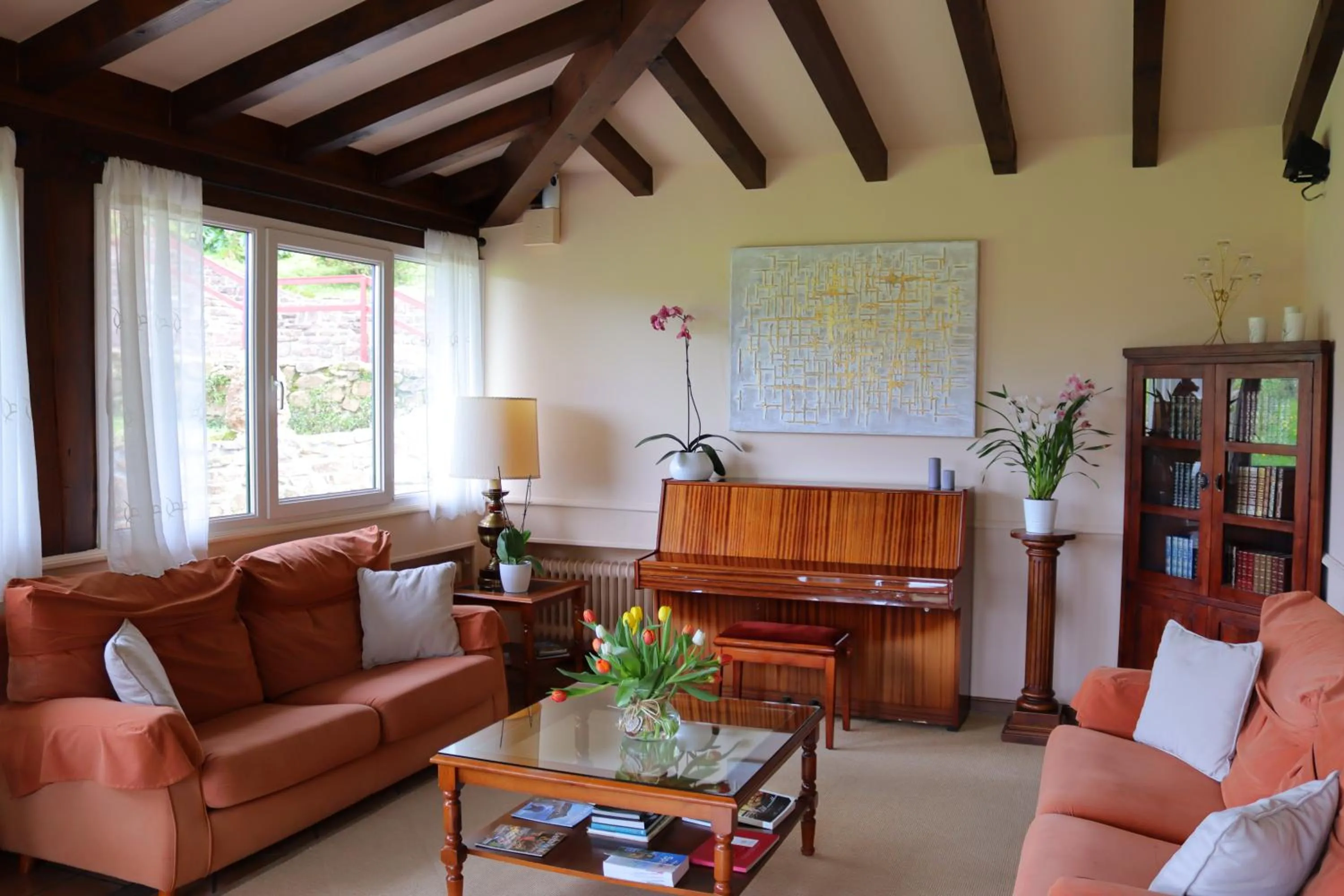 Living room in Hostal Rural Irigoienea