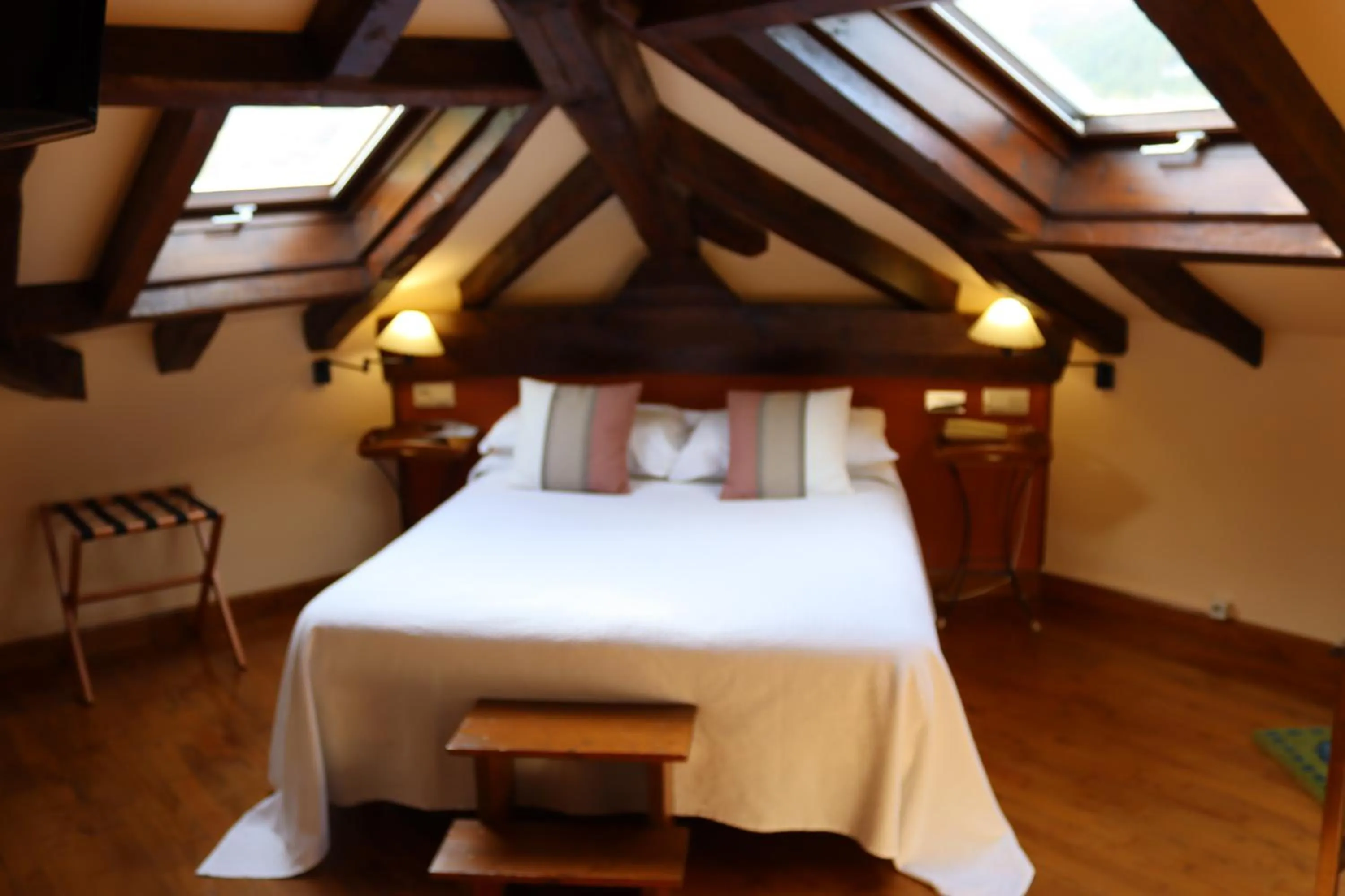 Bed in Hostal Rural Irigoienea