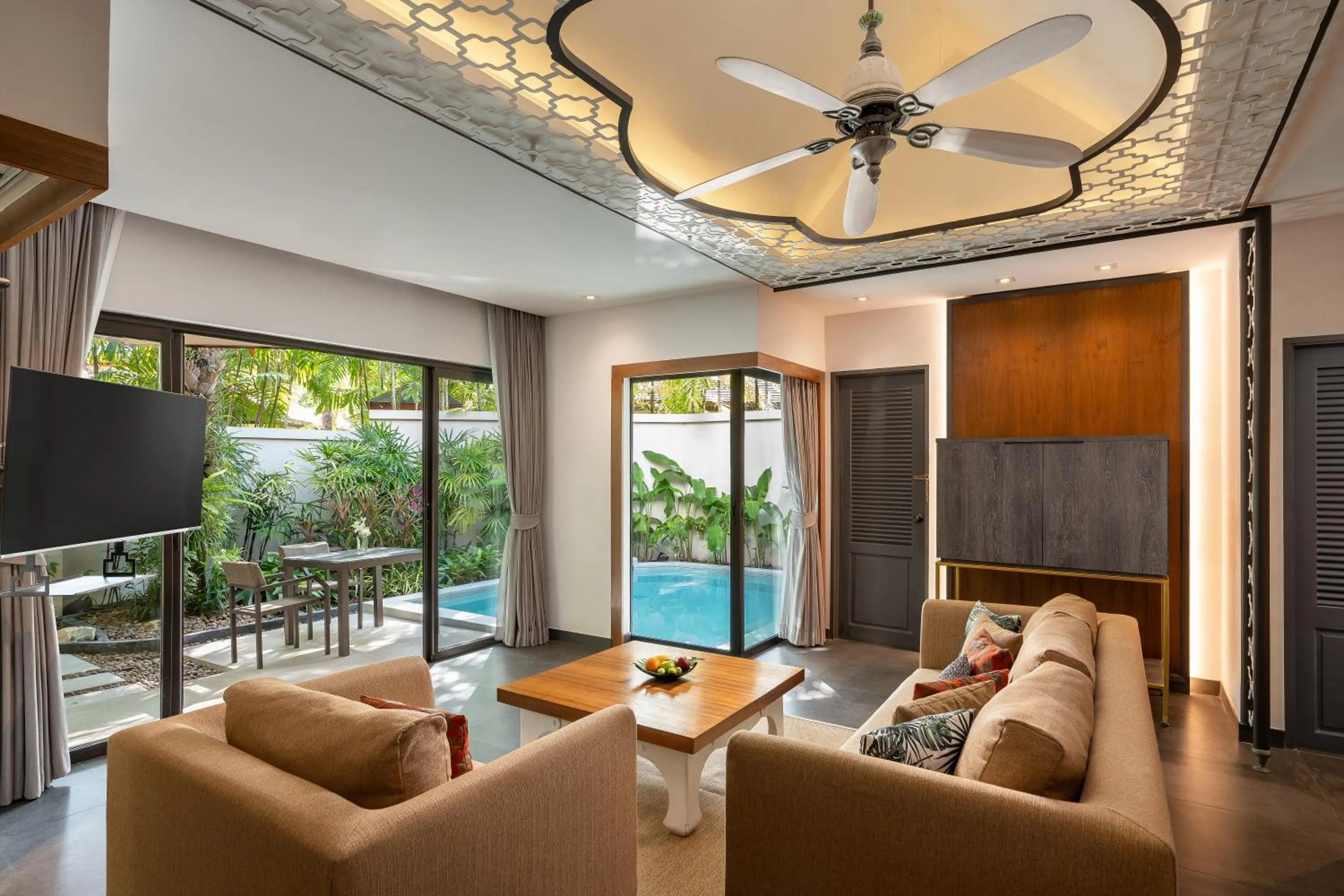 Living room in Dewa Phuket Resort & Villas, Nai Yang Beach