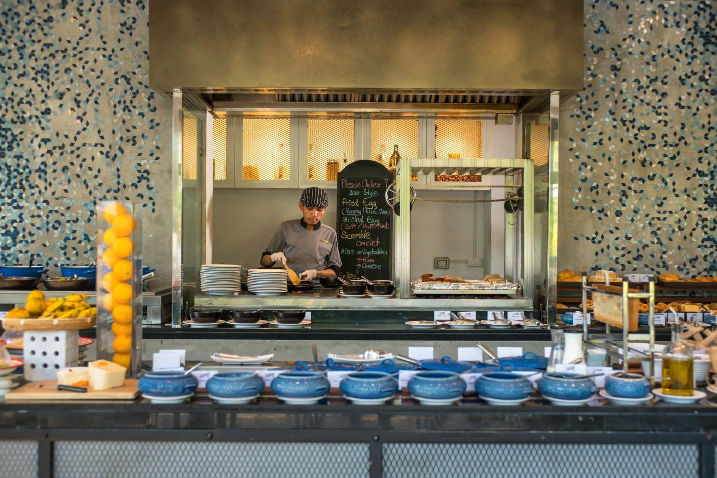 Buffet breakfast in Dewa Phuket Resort & Villas, Nai Yang Beach