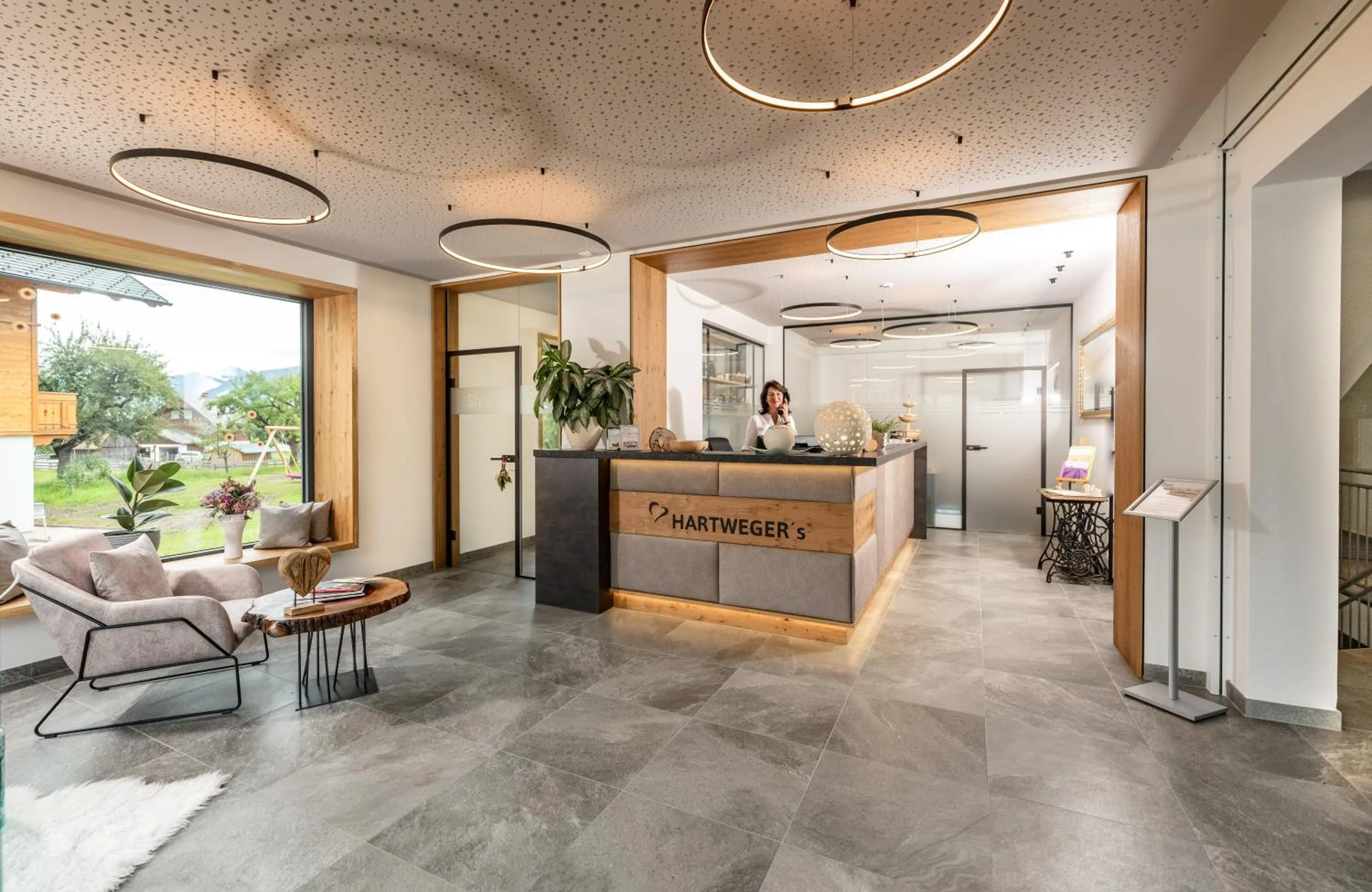 Lobby or reception in Hartweger's Hotel