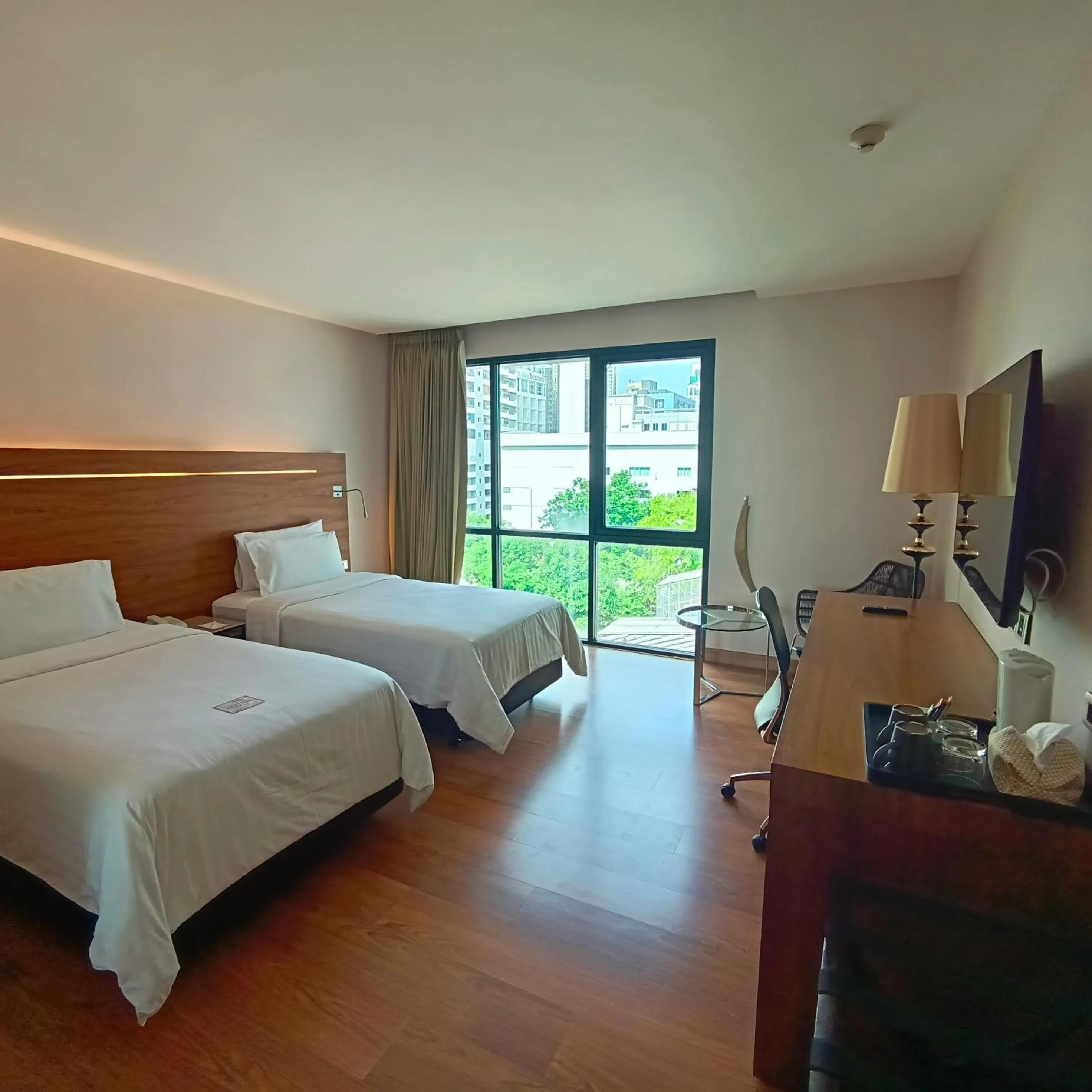 Bed in Sacha's Hotel Uno