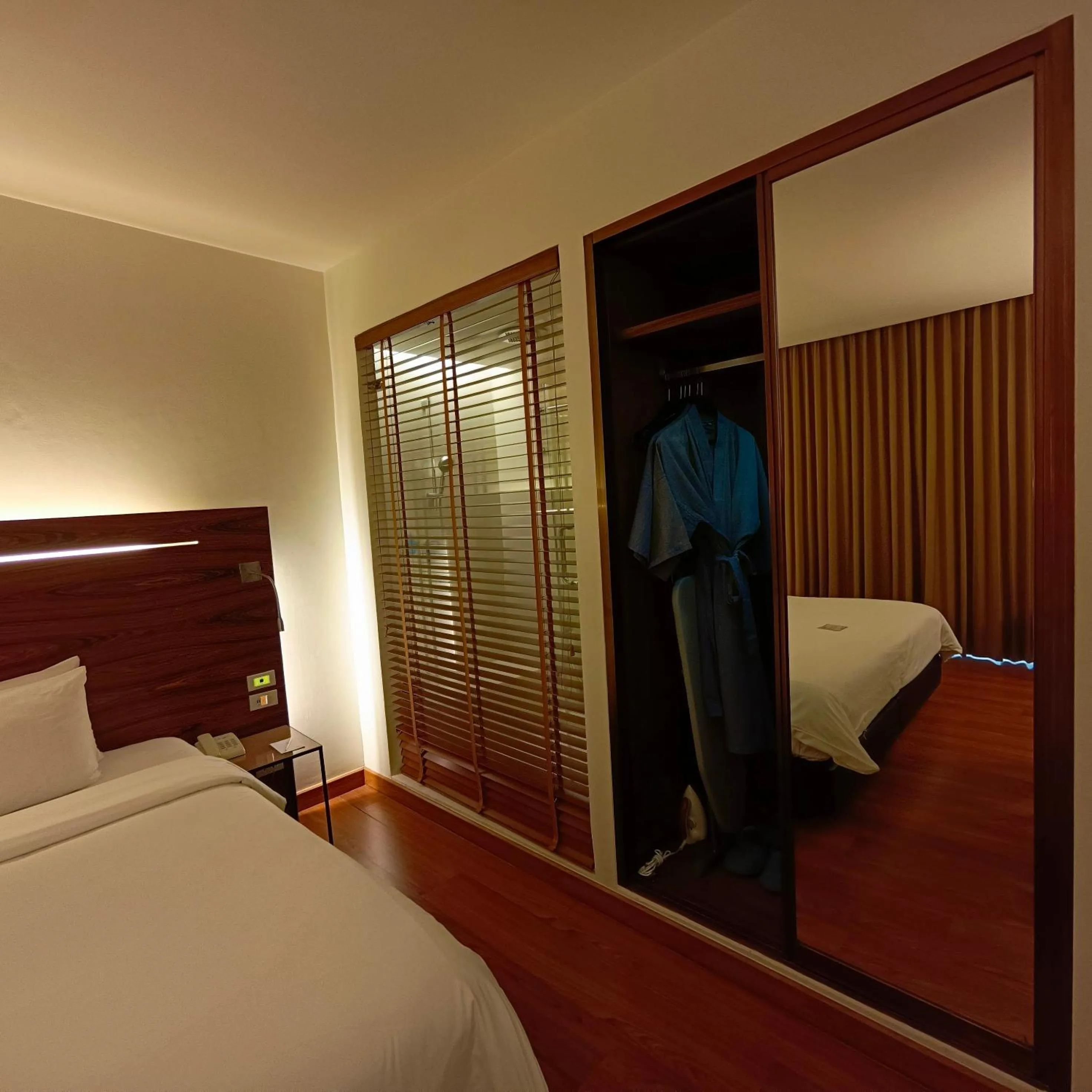 Bed in Sacha's Hotel Uno