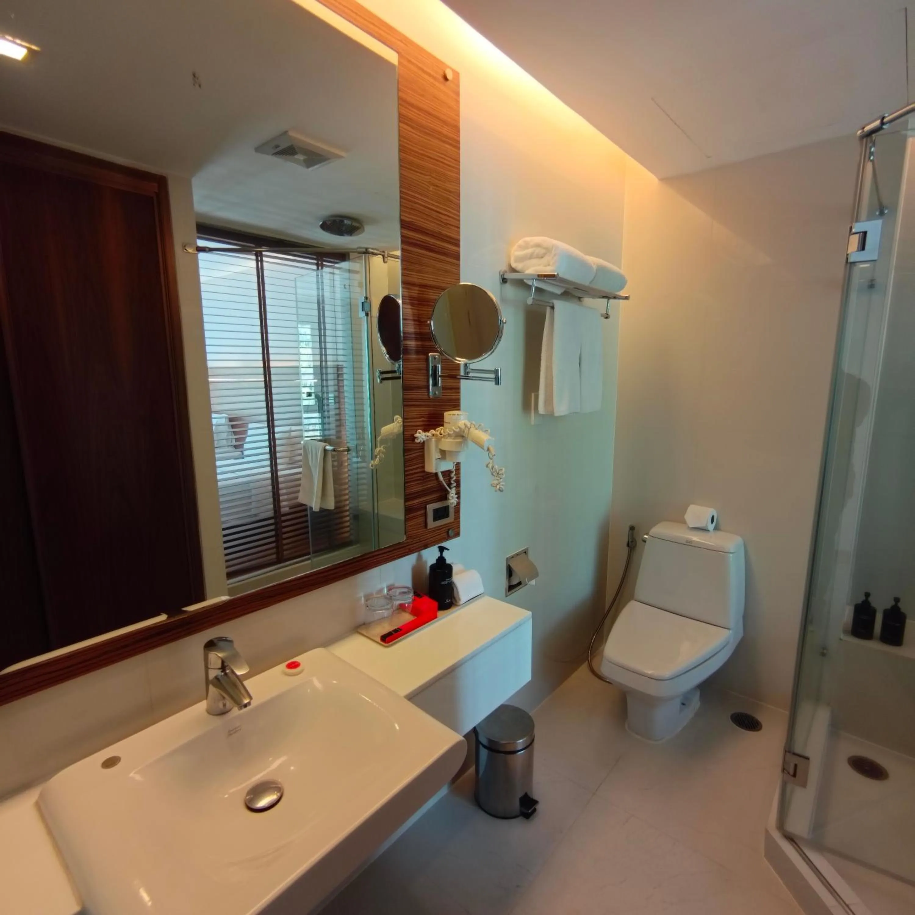 Shower in Sacha's Hotel Uno