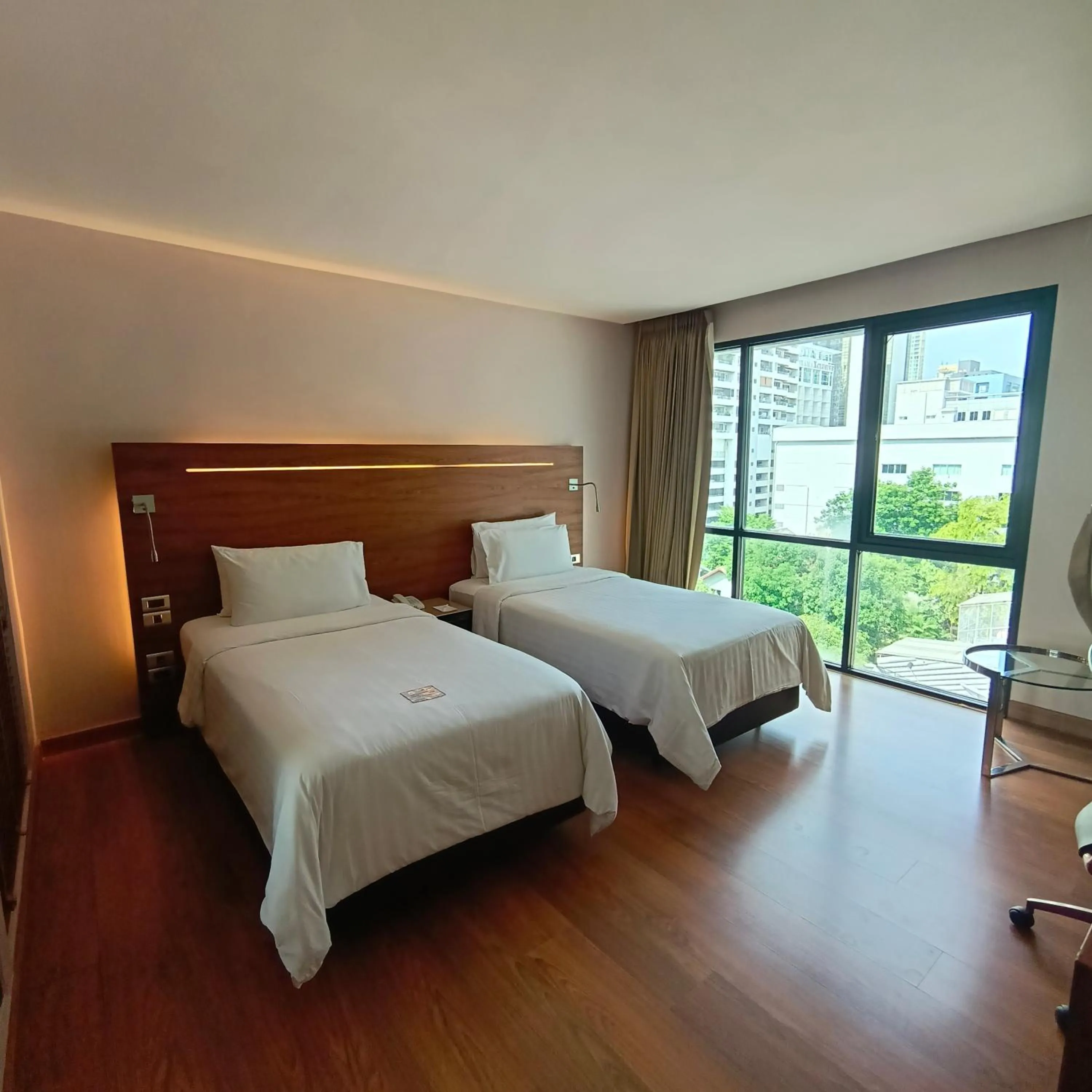 Bed in Sacha's Hotel Uno