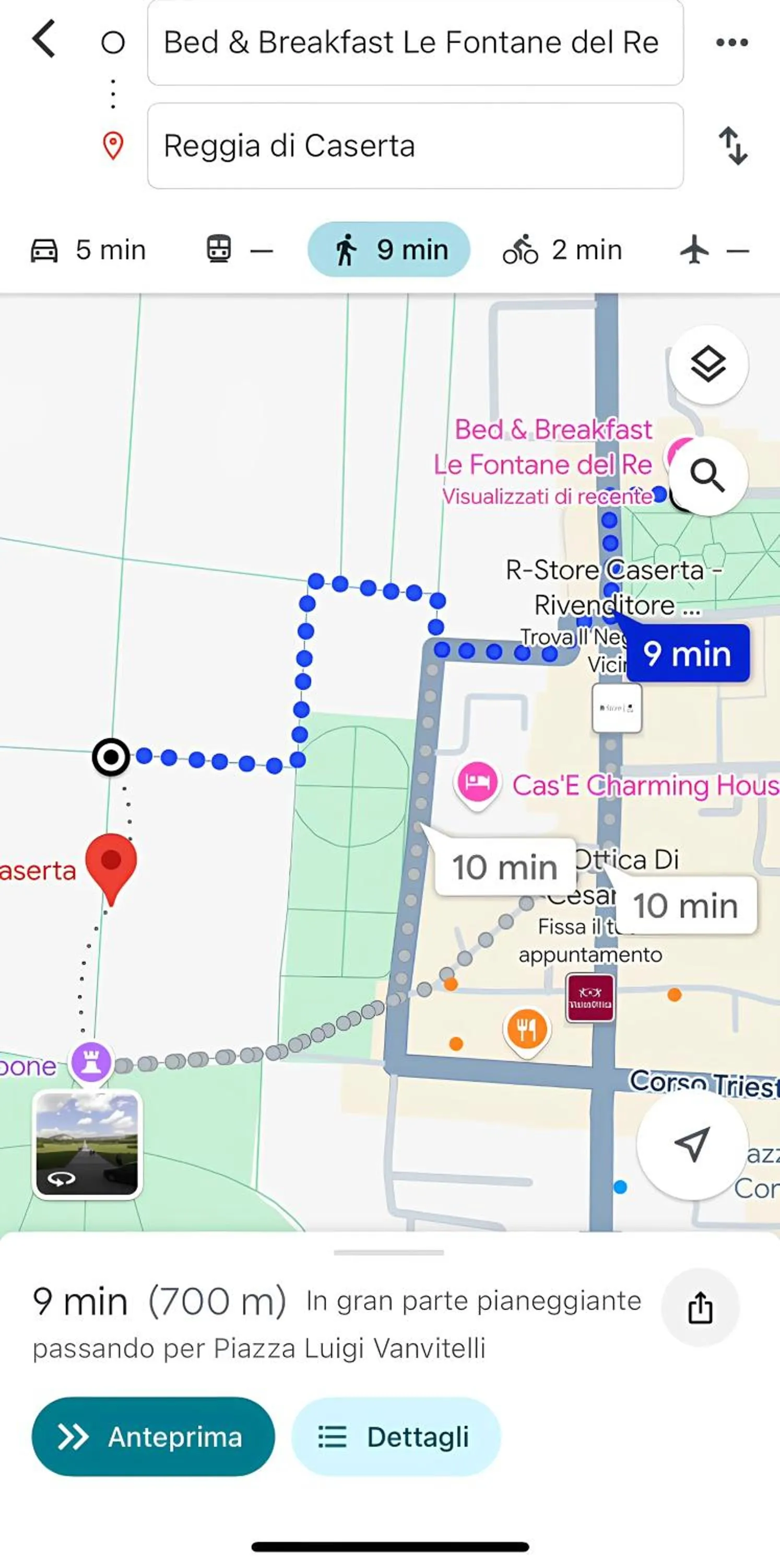 Decorative detail in Le Fontane del Re