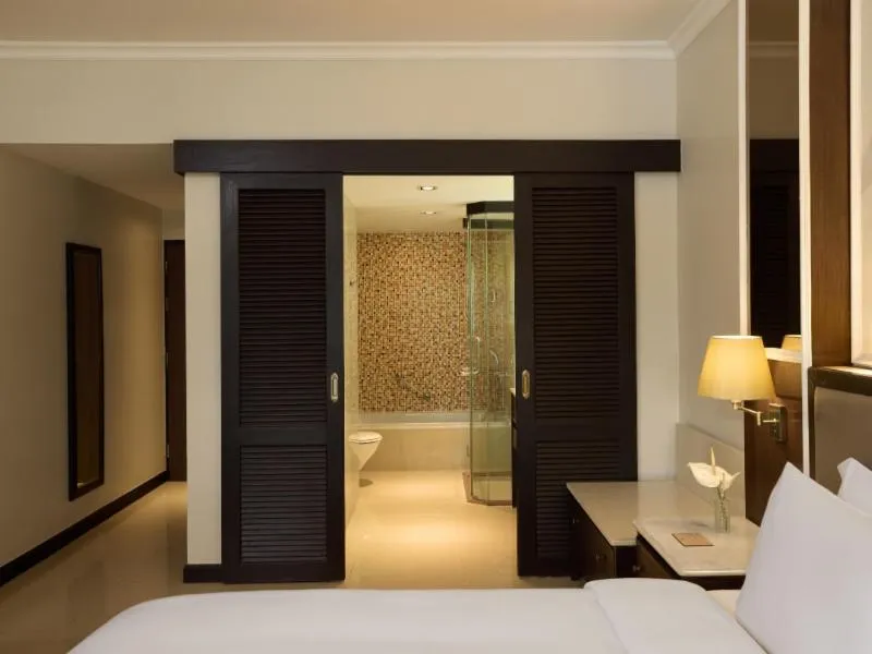 Bathroom, Bed in Dusit Thani Laguna Phuket