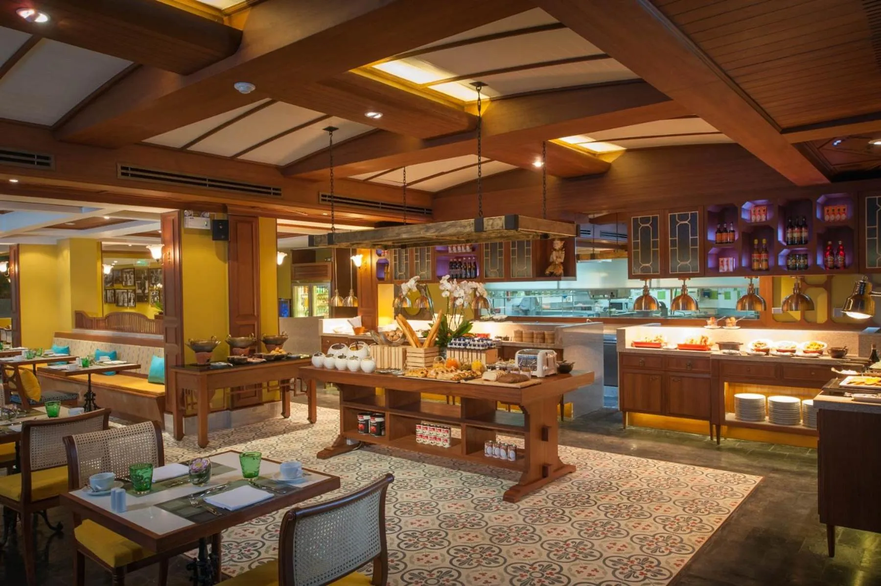 Buffet breakfast in Dusit Thani Laguna Phuket