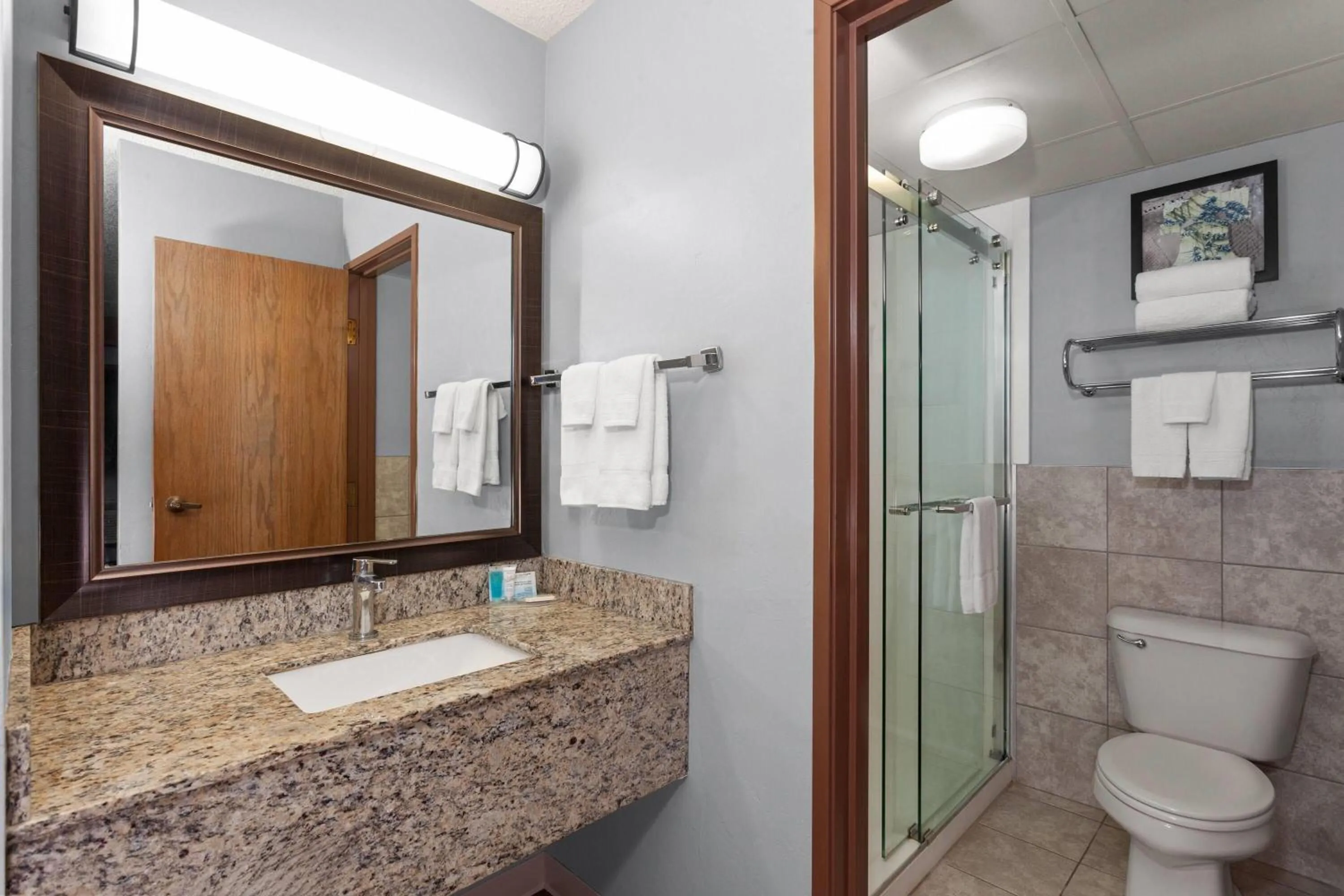 Bathroom in AmericInn by Wyndham Green Bay West
