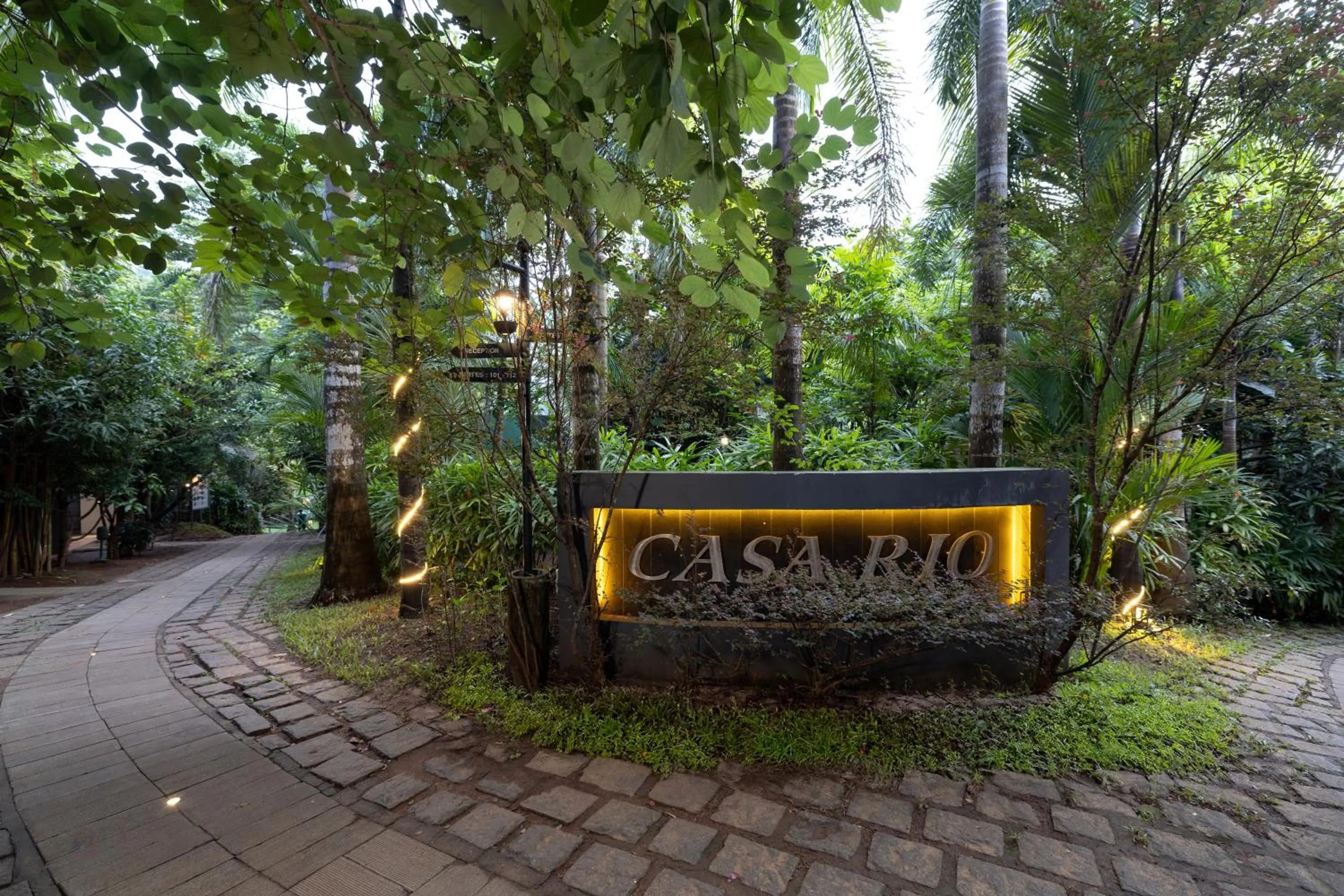 Facade/entrance in Casa Rio Resorts Athirappilly