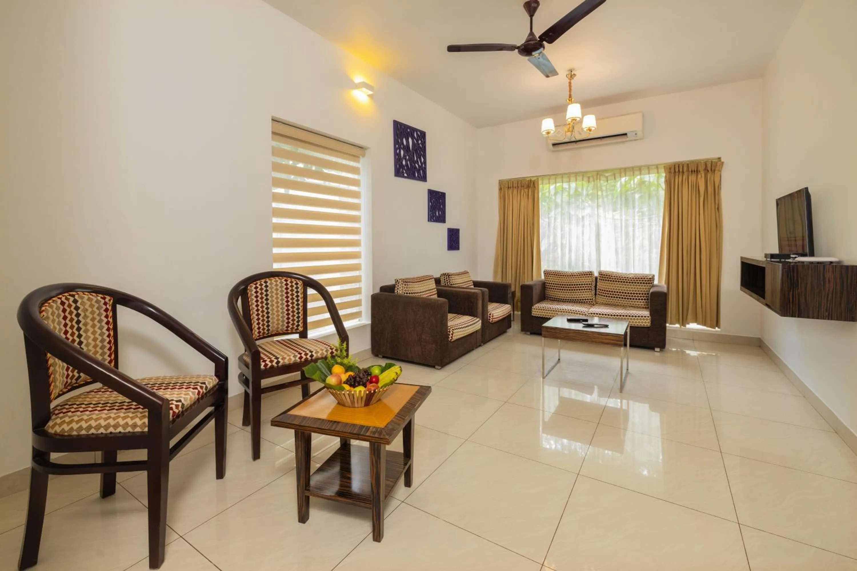Living room in Casa Rio Resorts Athirappilly