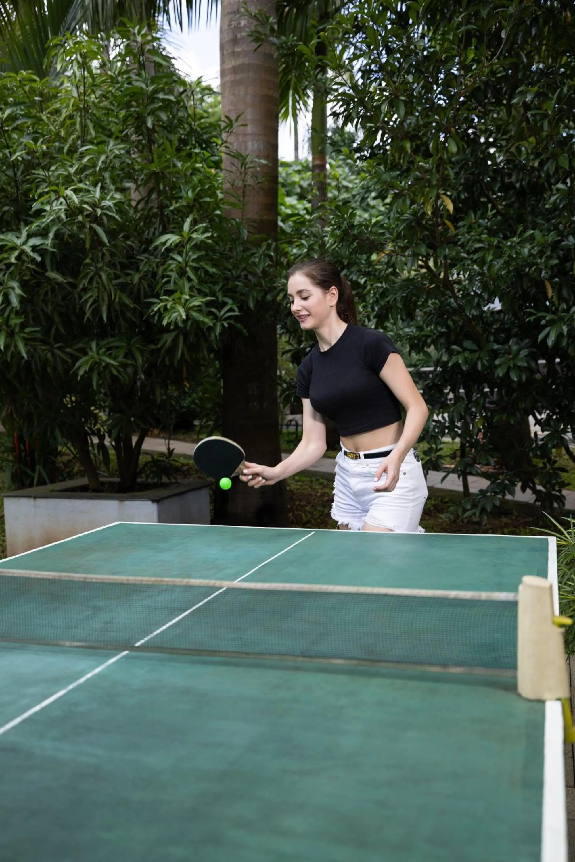 Table tennis in Casa Rio Resorts Athirappilly
