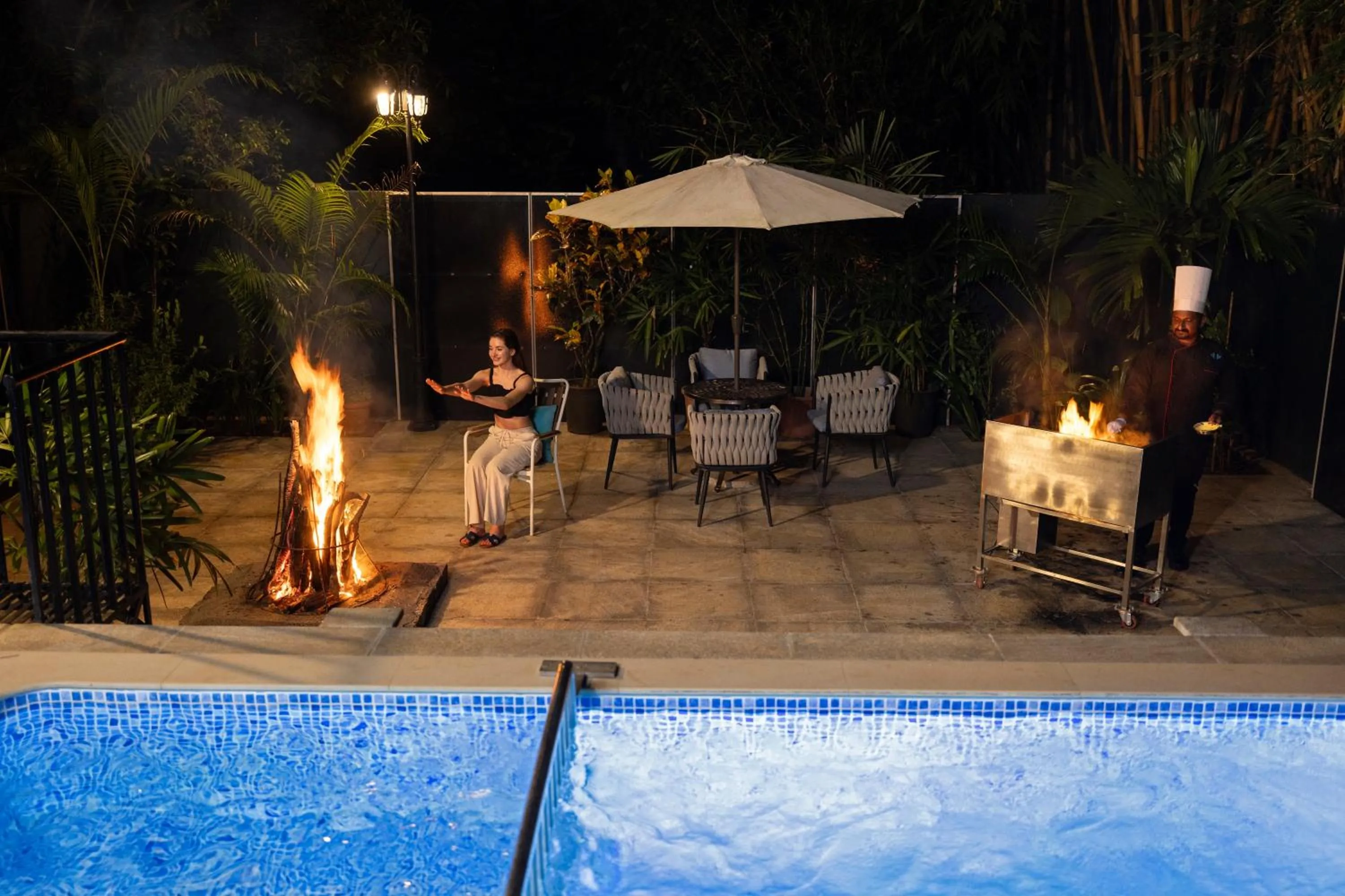 Swimming pool in Casa Rio Resorts Athirappilly