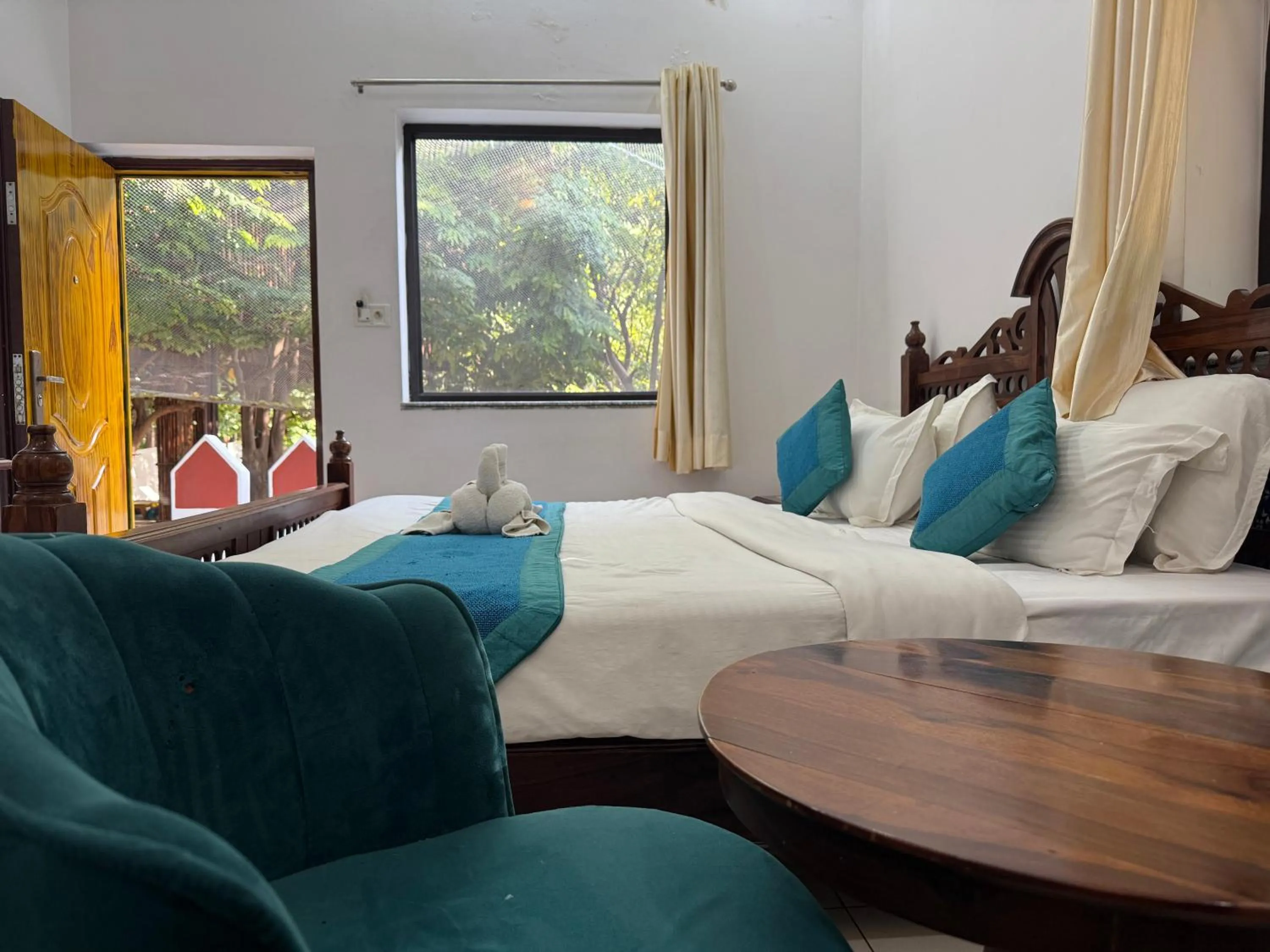 Bed in Hotel Green Heaven Resort