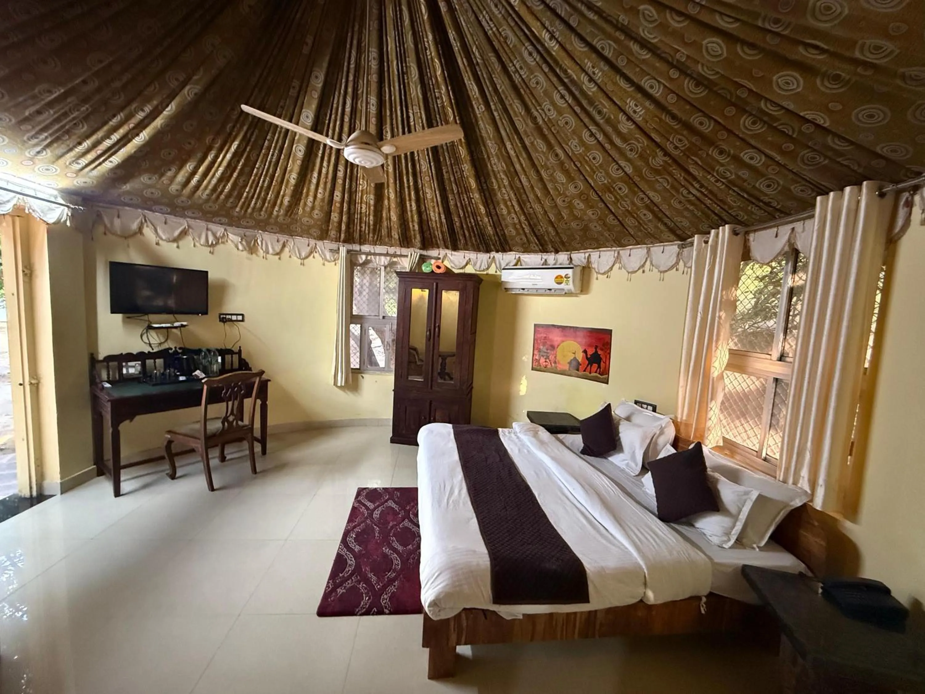 Bedroom, Bed in Hotel Green Heaven Resort