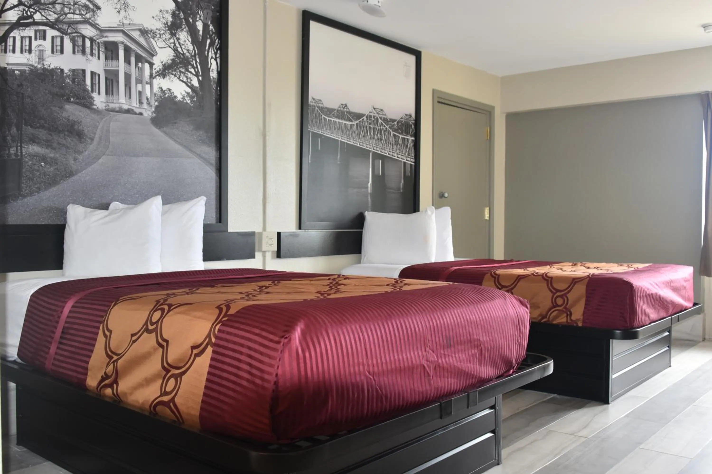 Bed in Super 8 by Wyndham Biloxi