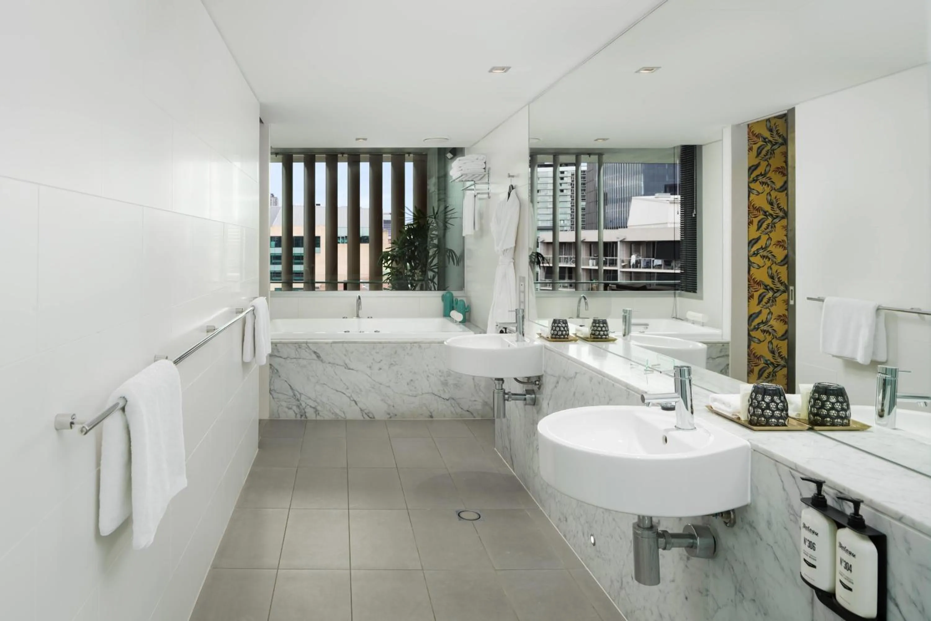 Bathroom in Ovolo Brisbane Fortitude Valley, a Wyndham Hotel