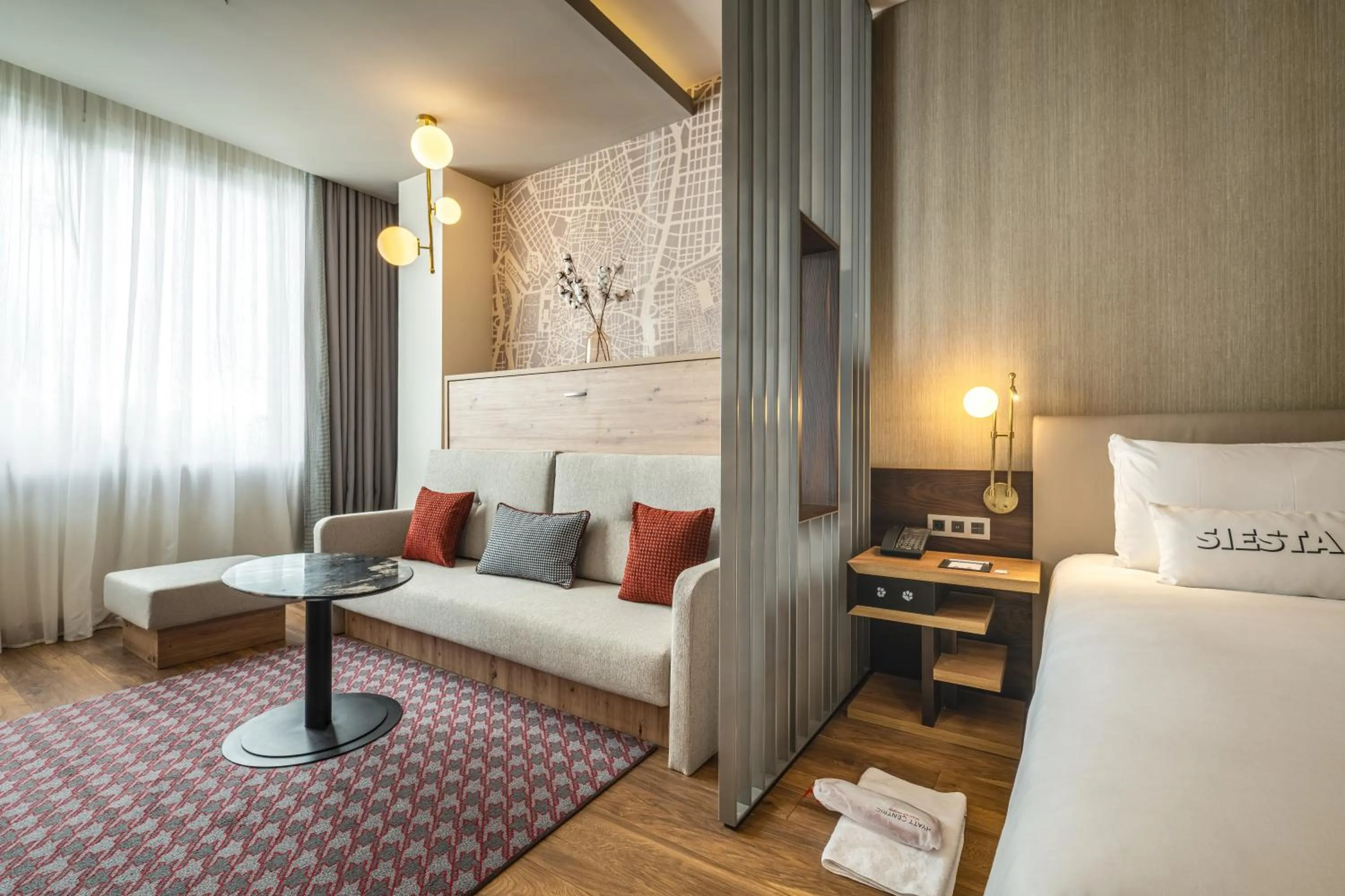 Bed in Hyatt Centric Gran Via Madrid