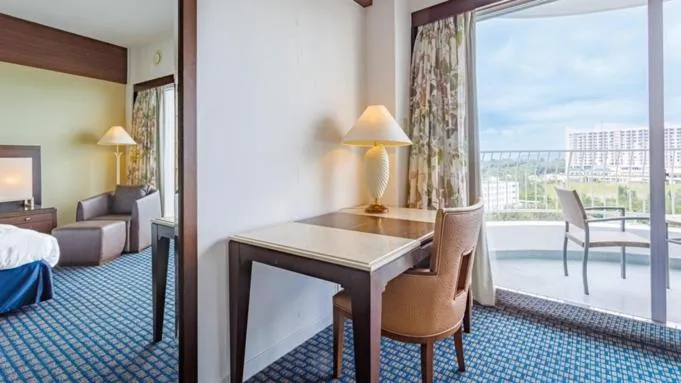 Bed in Okinawa Kariyushi Beach Resort Ocean Spa