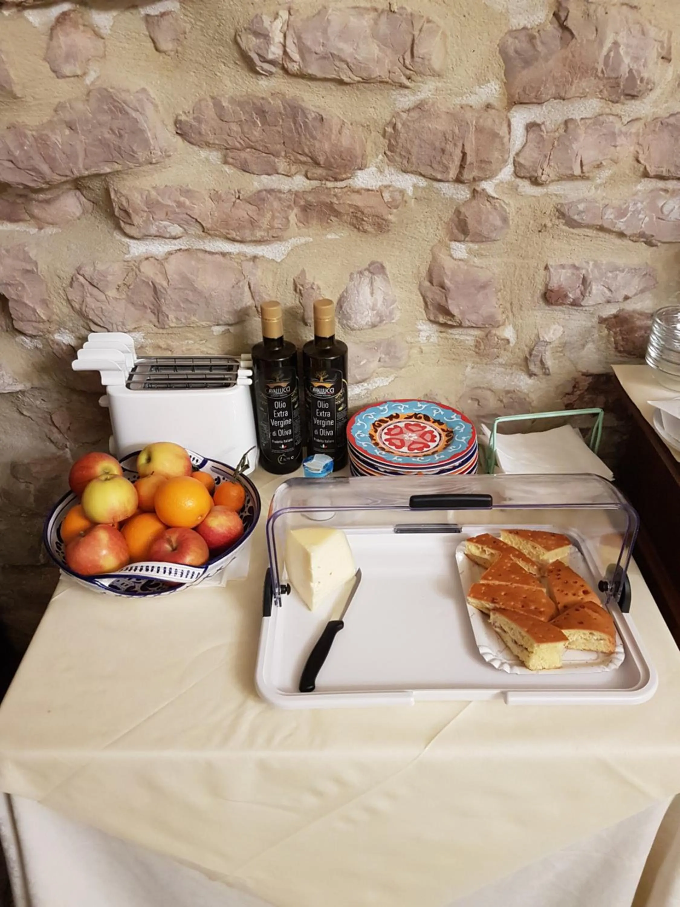 Italian breakfast in Hotel Ponte San Vittorino