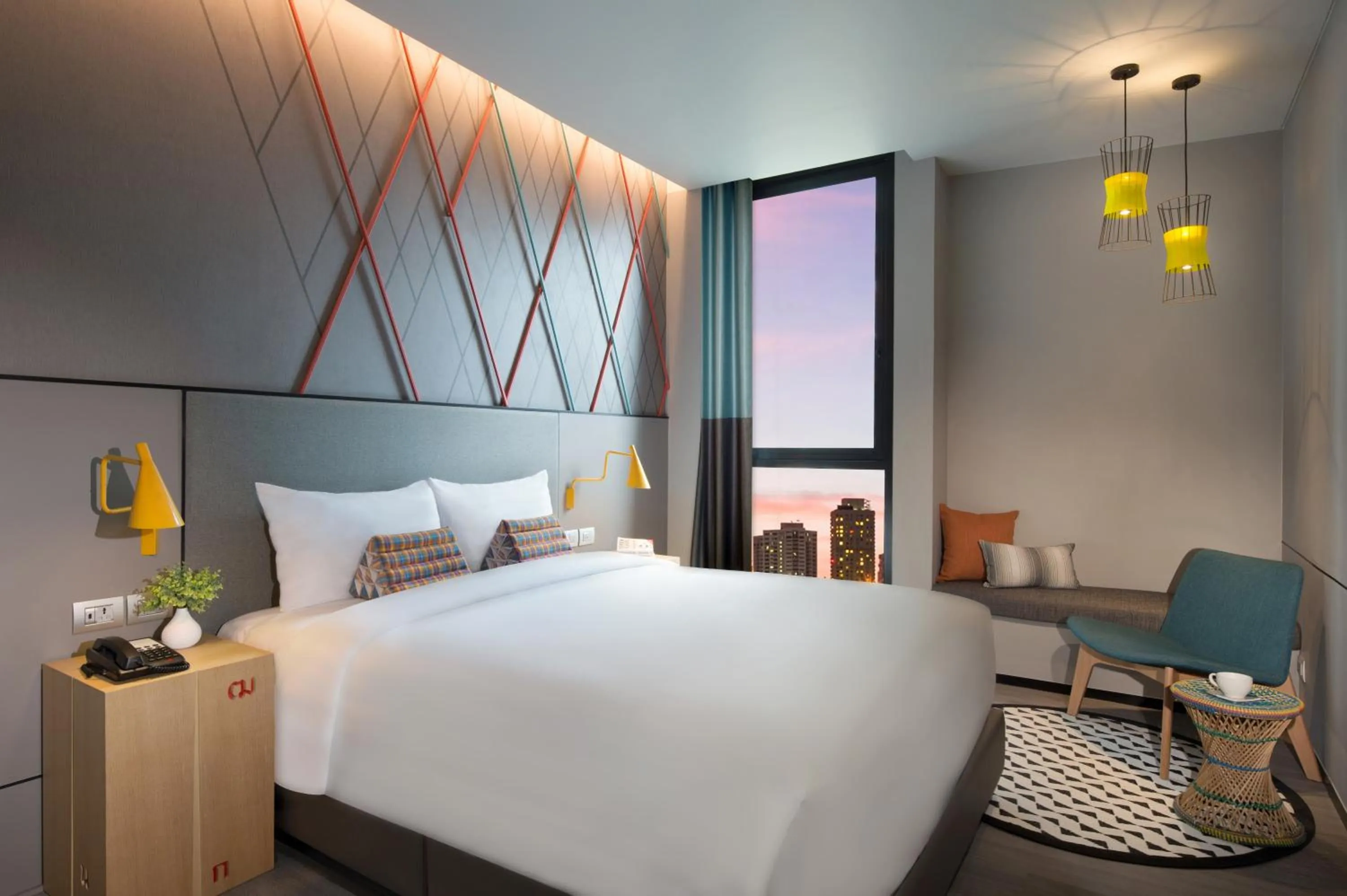 City view, Bed in ibis Styles Bangkok Sukhumvit Phra Khanong