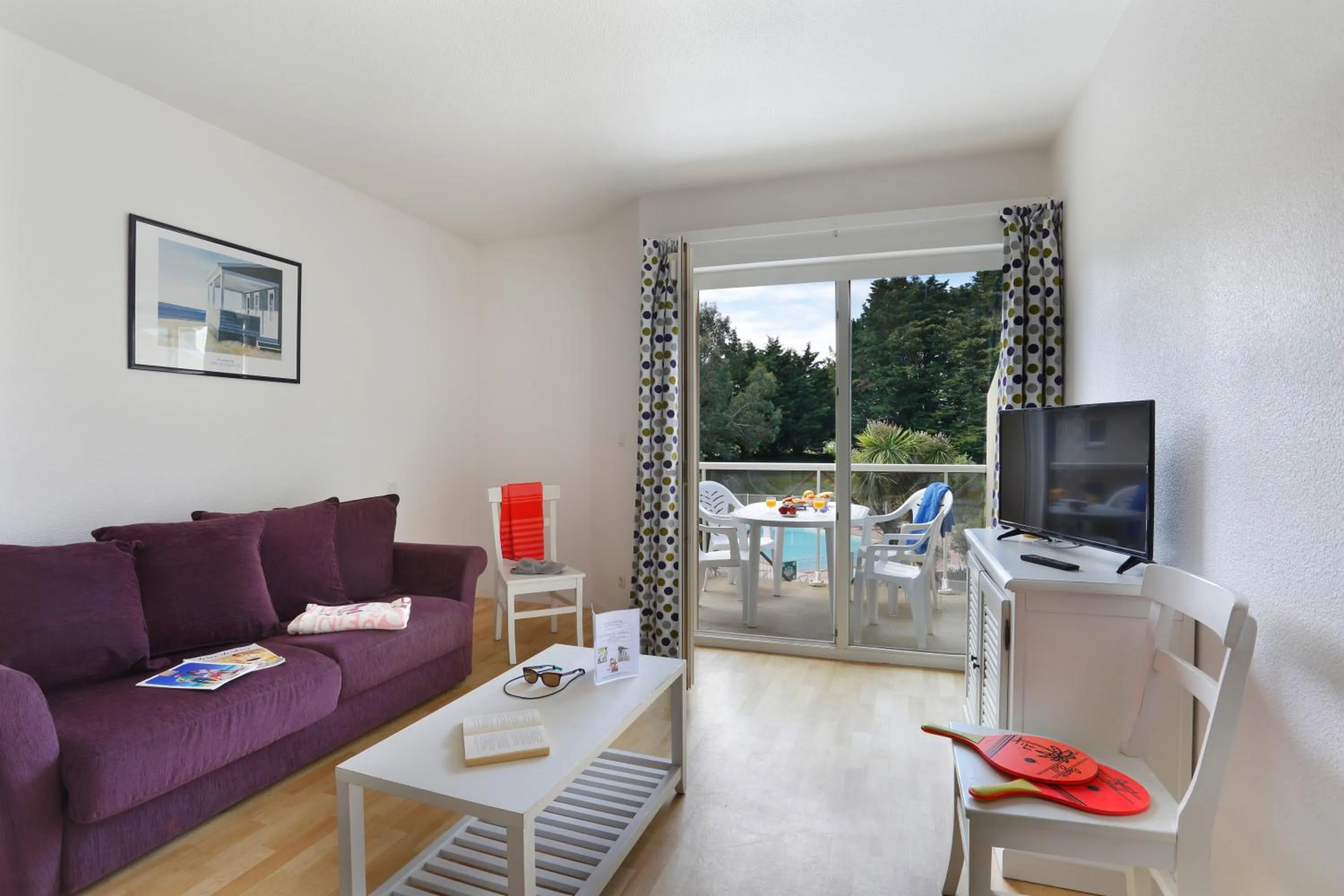 Living room in Résidence Goélia Kermaël