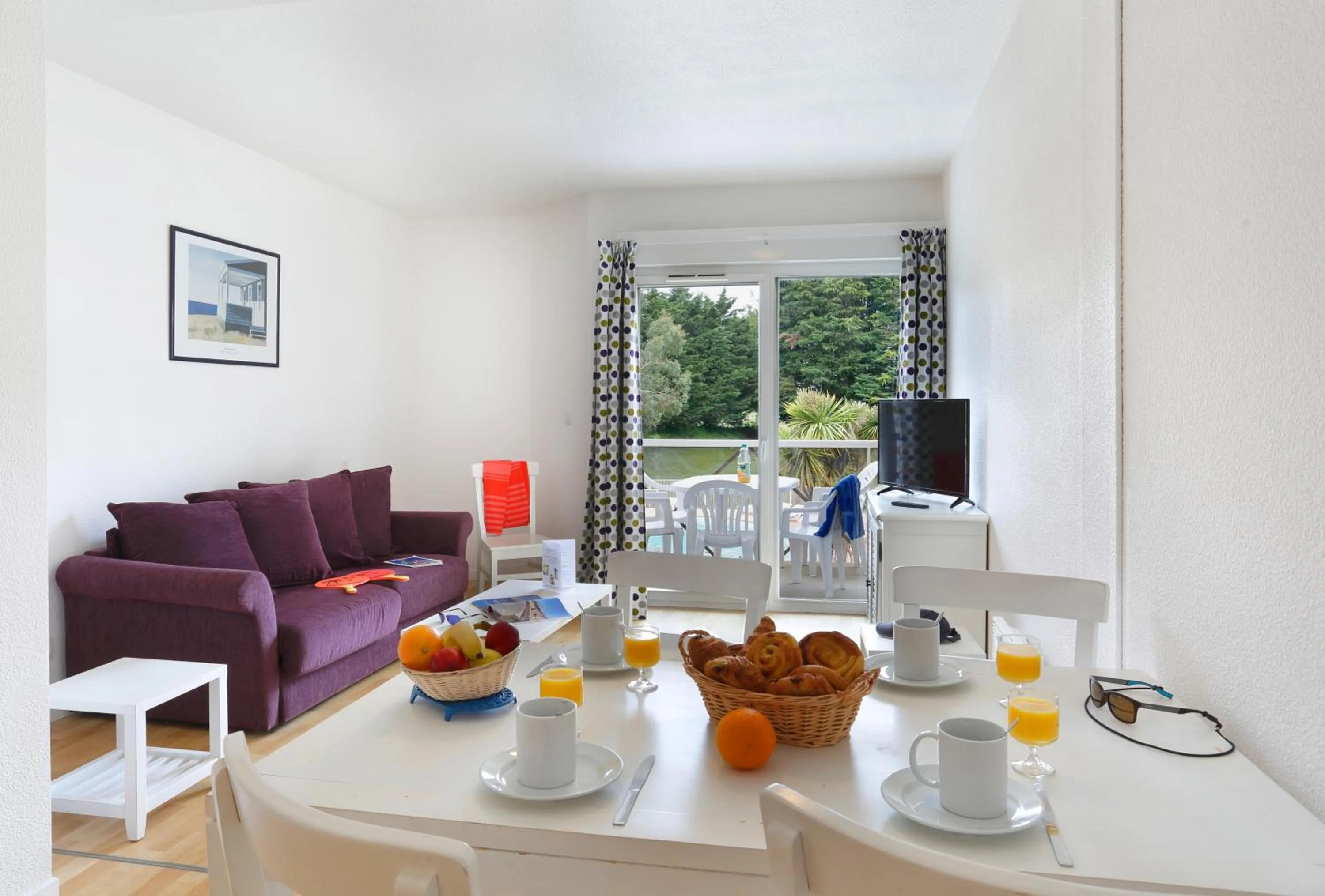 Living room in Résidence Goélia Kermaël