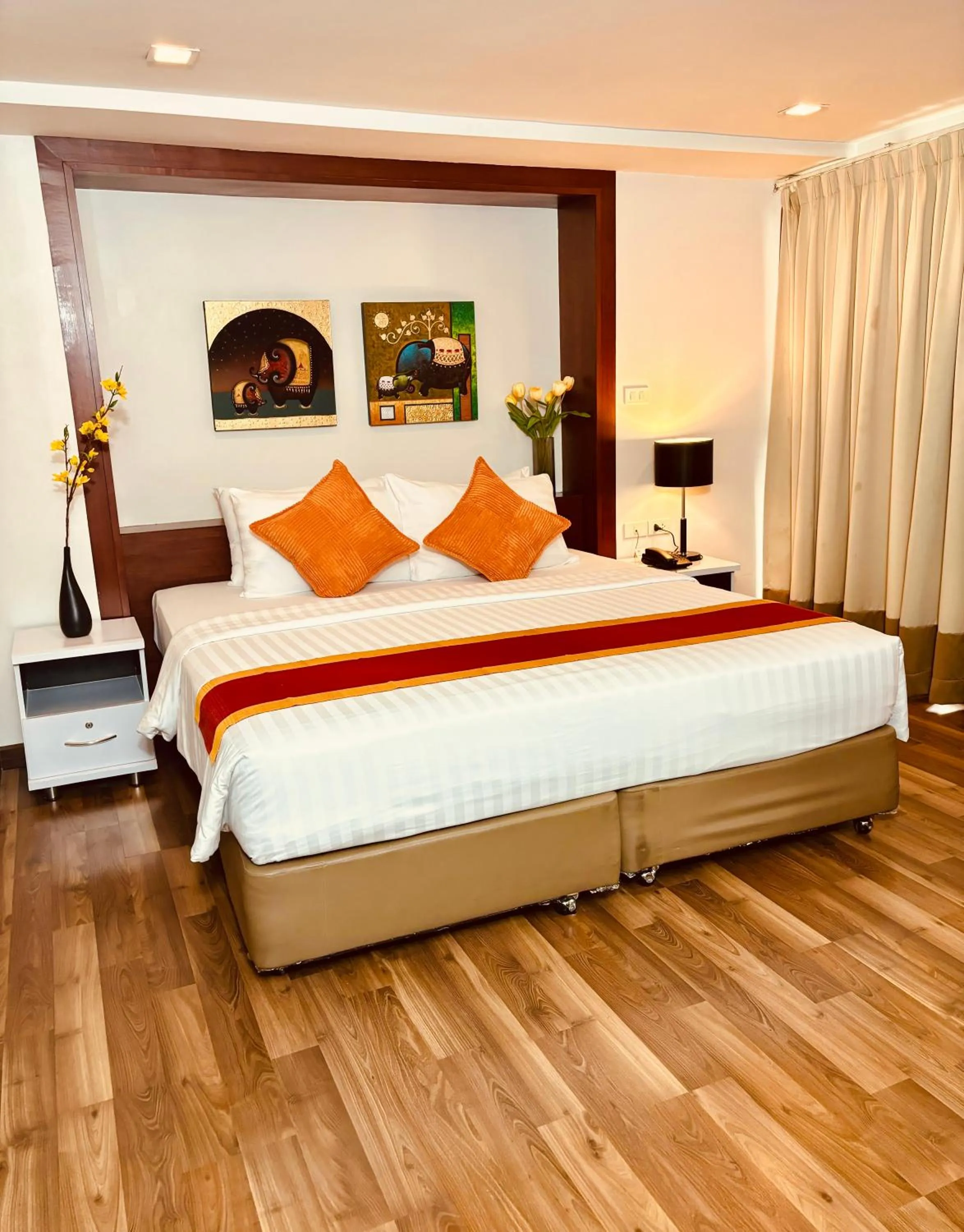 Bed in I Residence Hotel Sathorn