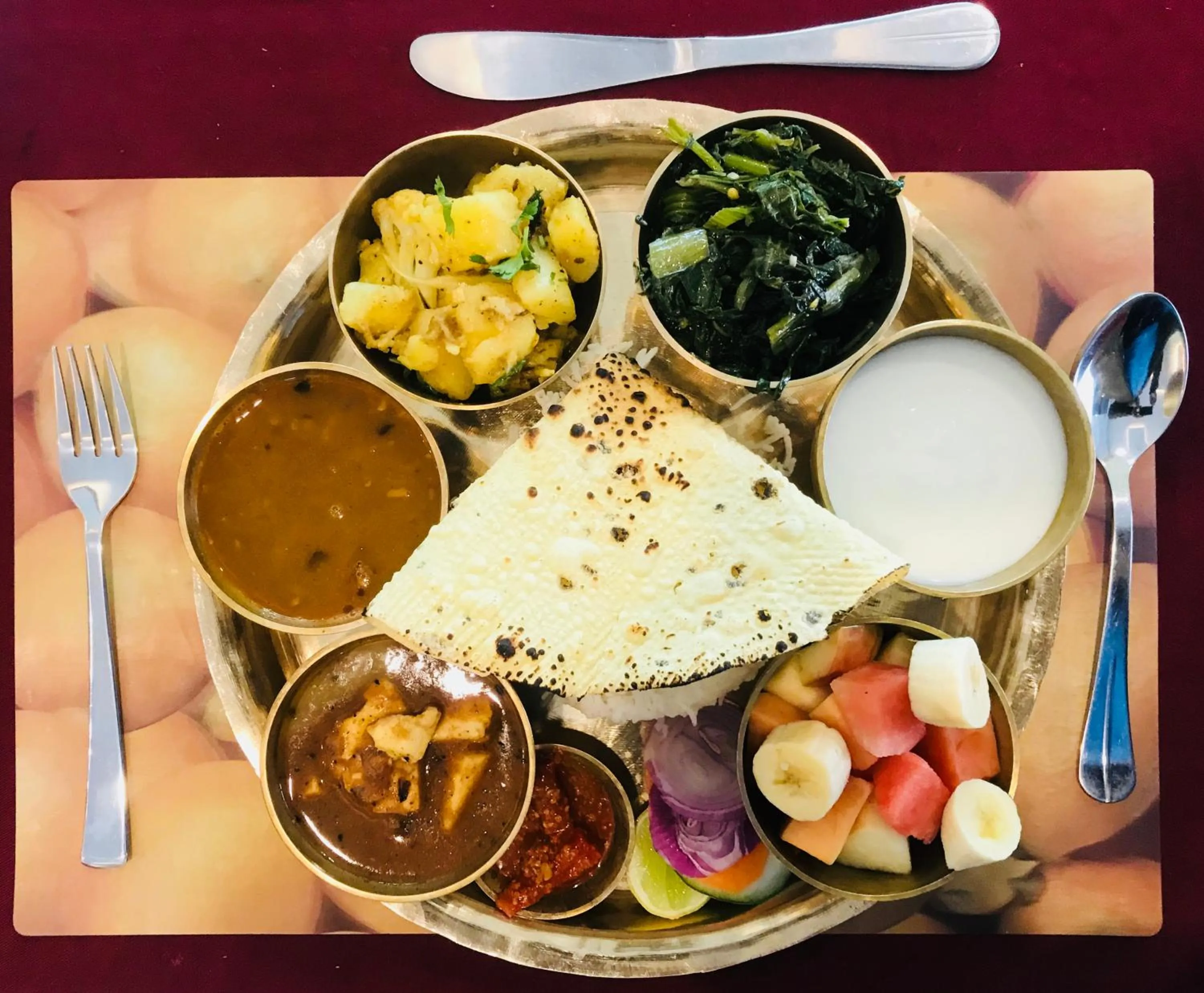 Breakfast in Kaveri Inn