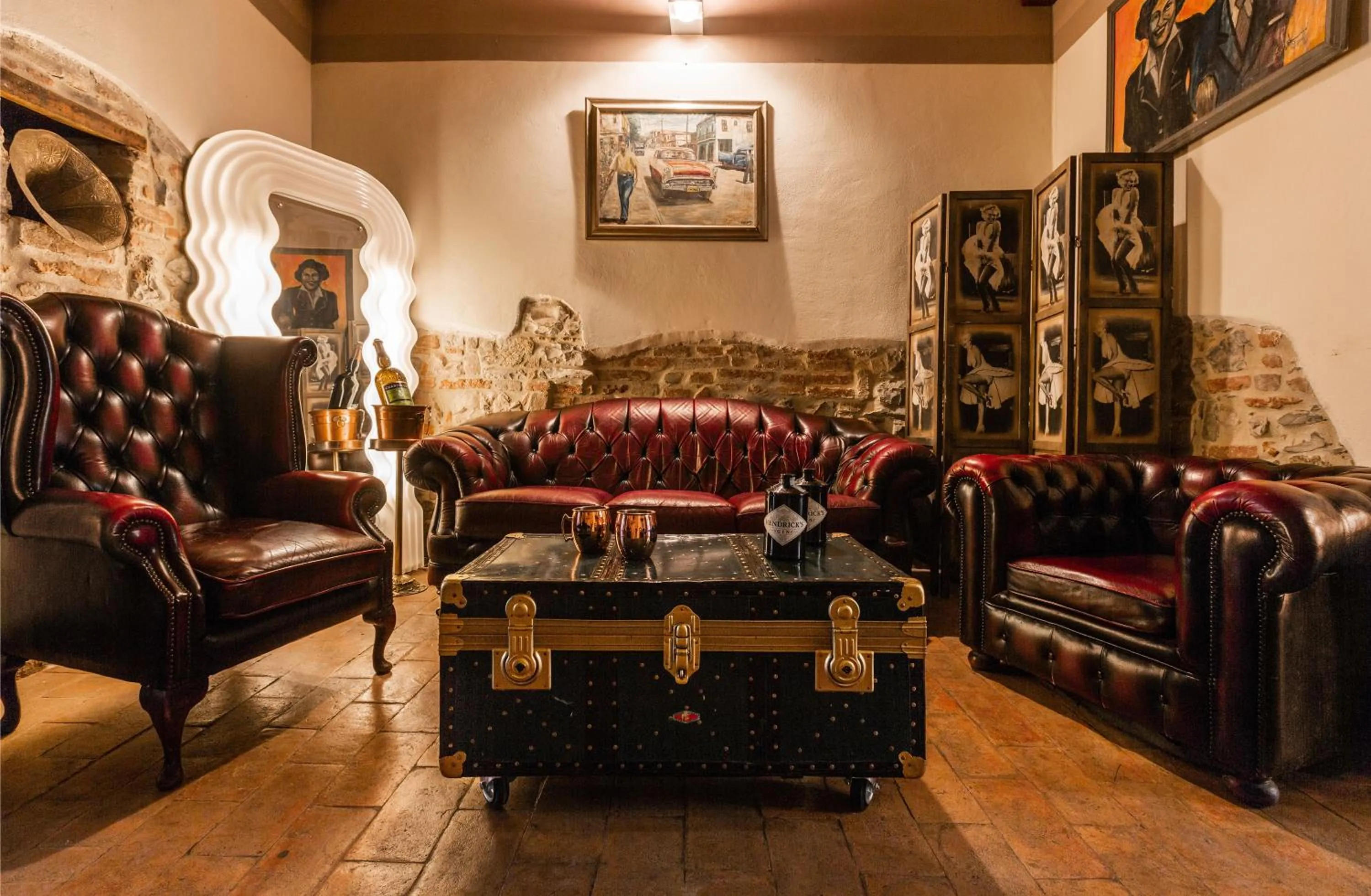 Lounge or bar in Palazzo Barbini Dimora Storica