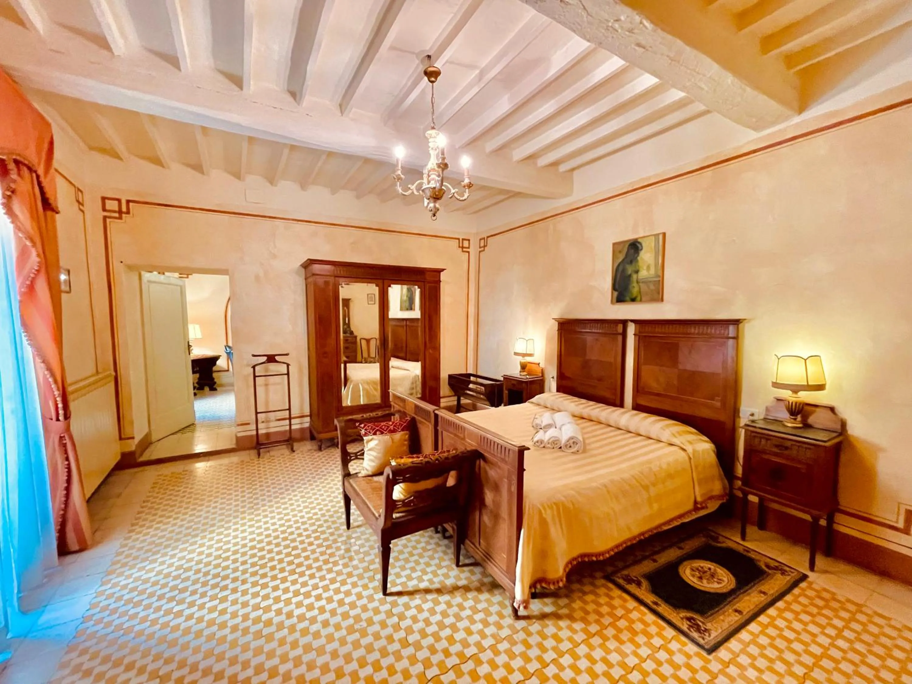 Photo of the whole room, Bed in Palazzo Barbini Dimora Storica
