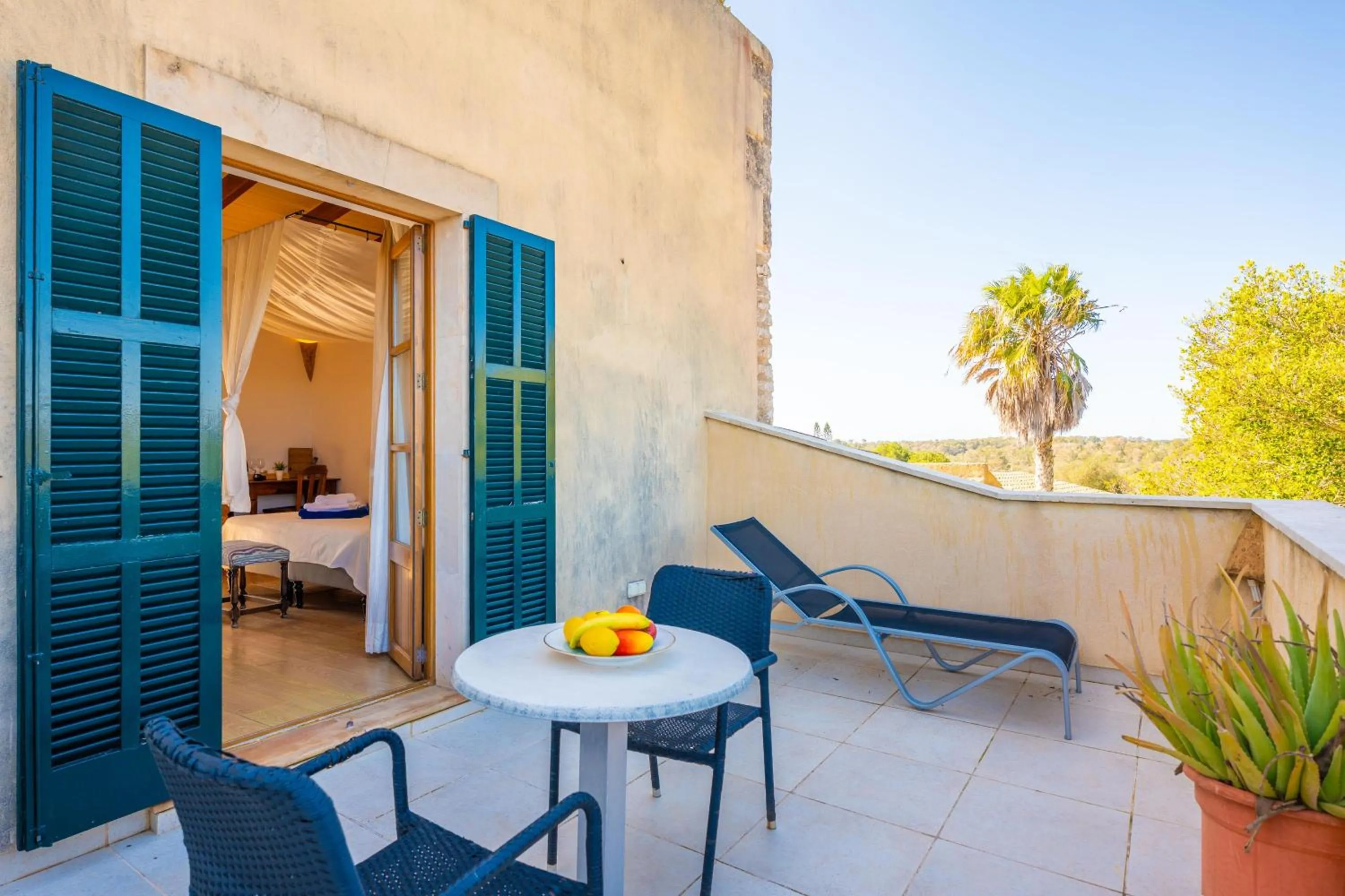 Balcony/Terrace in Agroturismo Mondrago -Antic Na Martina-