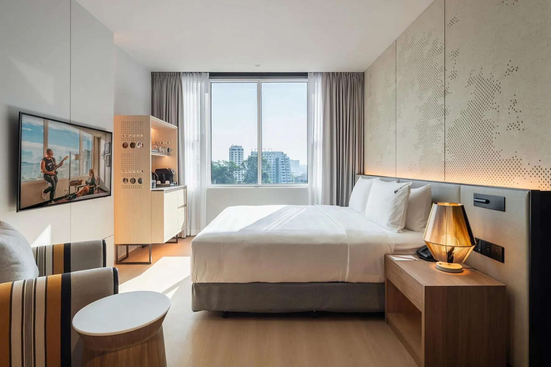 Bedroom, Bed in Hard Rock Hotel Pattaya