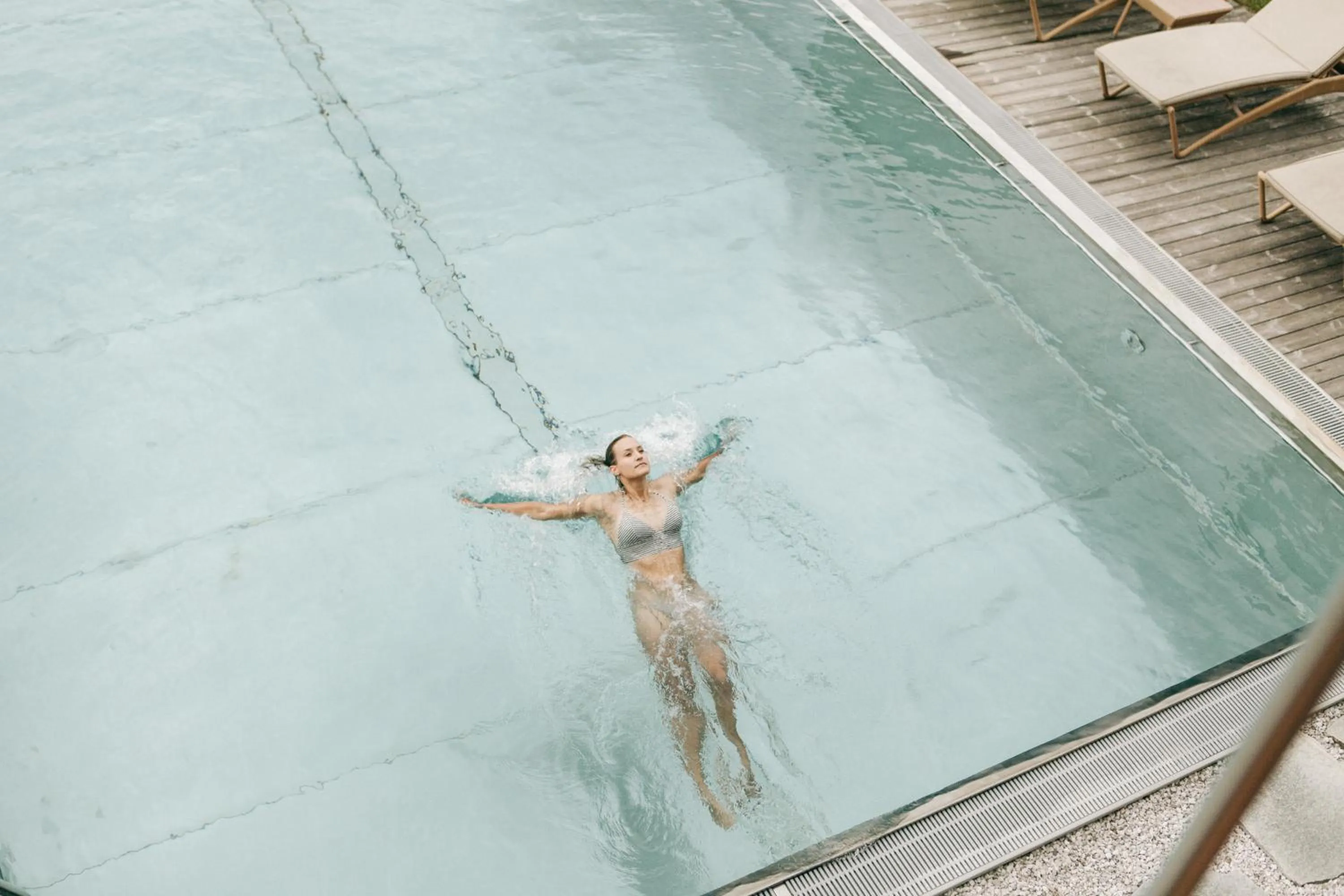 Swimming pool in Naturhotel Leitlhof