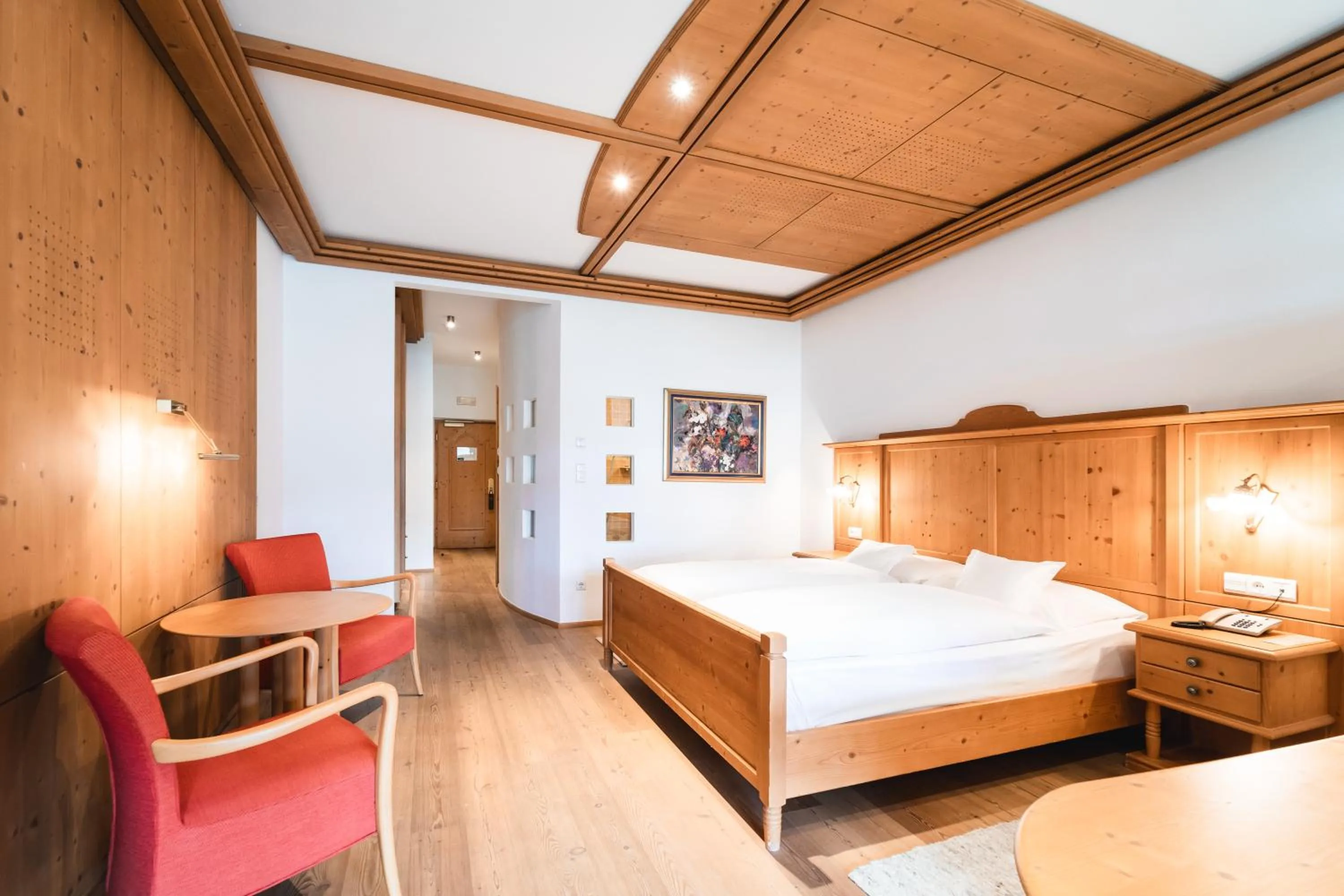 Photo of the whole room, Bed in Naturhotel Leitlhof