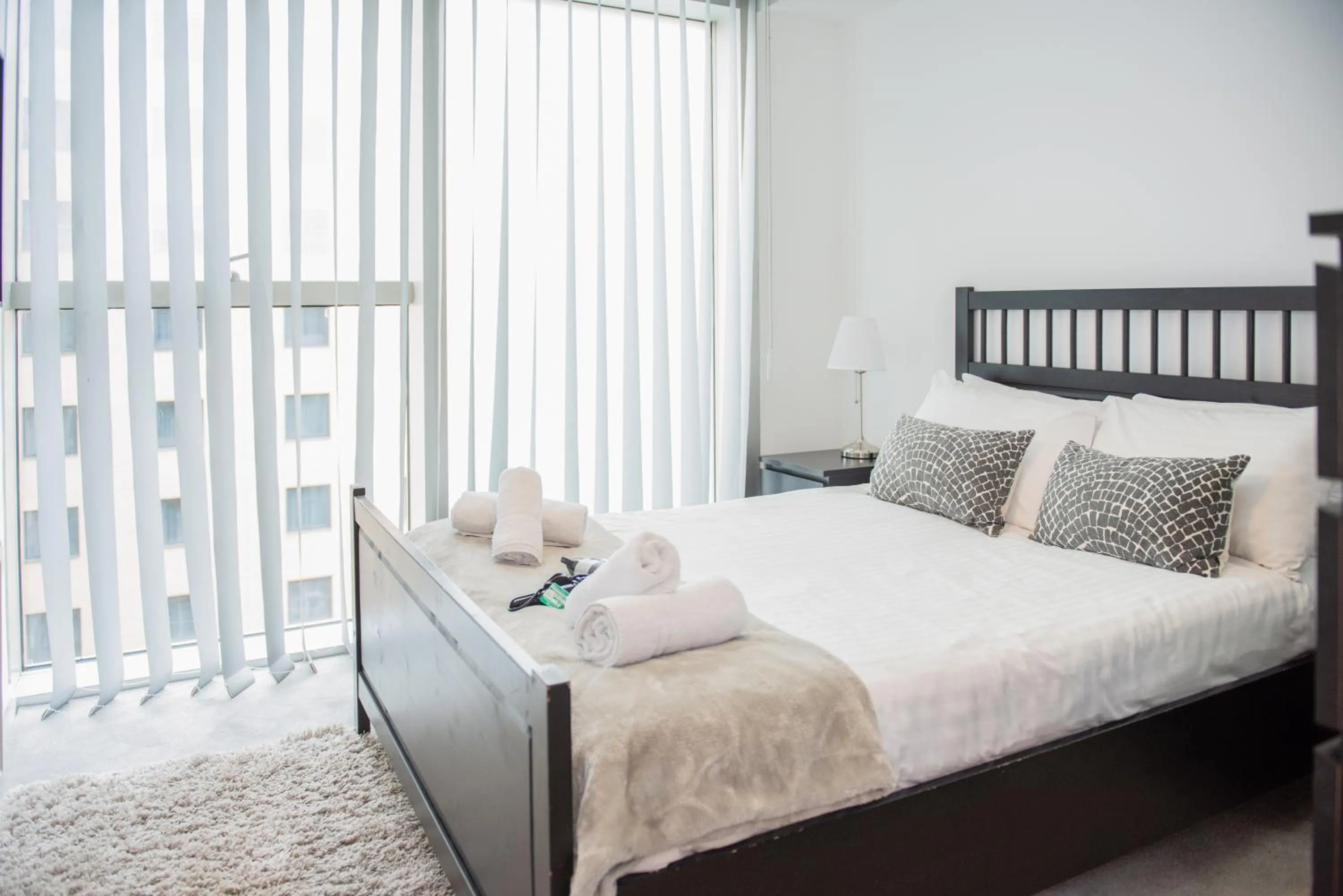 Bedroom, Bed in City Stay Apartments - Hub