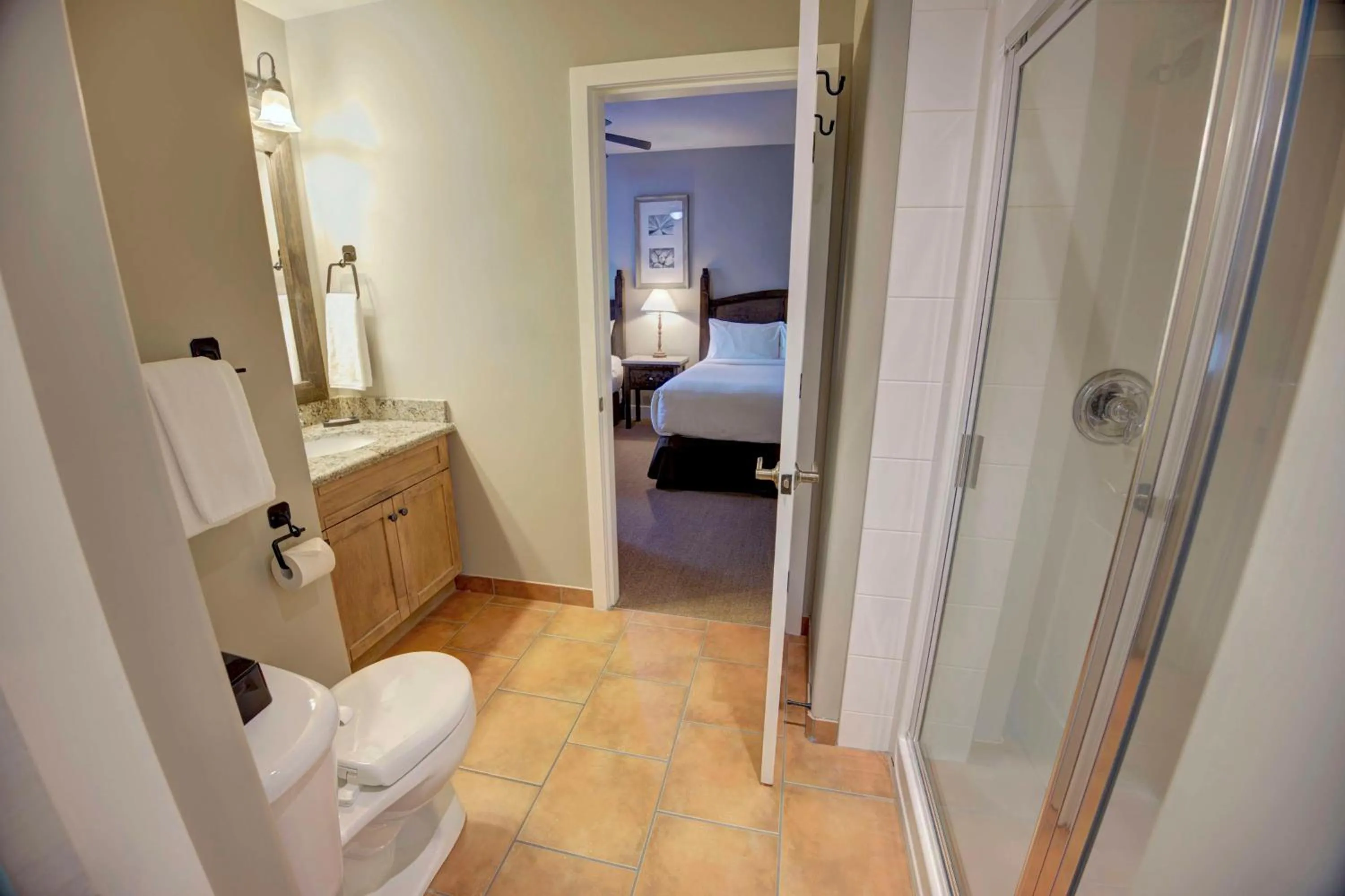 Bathroom, Bed in Spirit Ridge, in The Unbound Collection by Hyatt