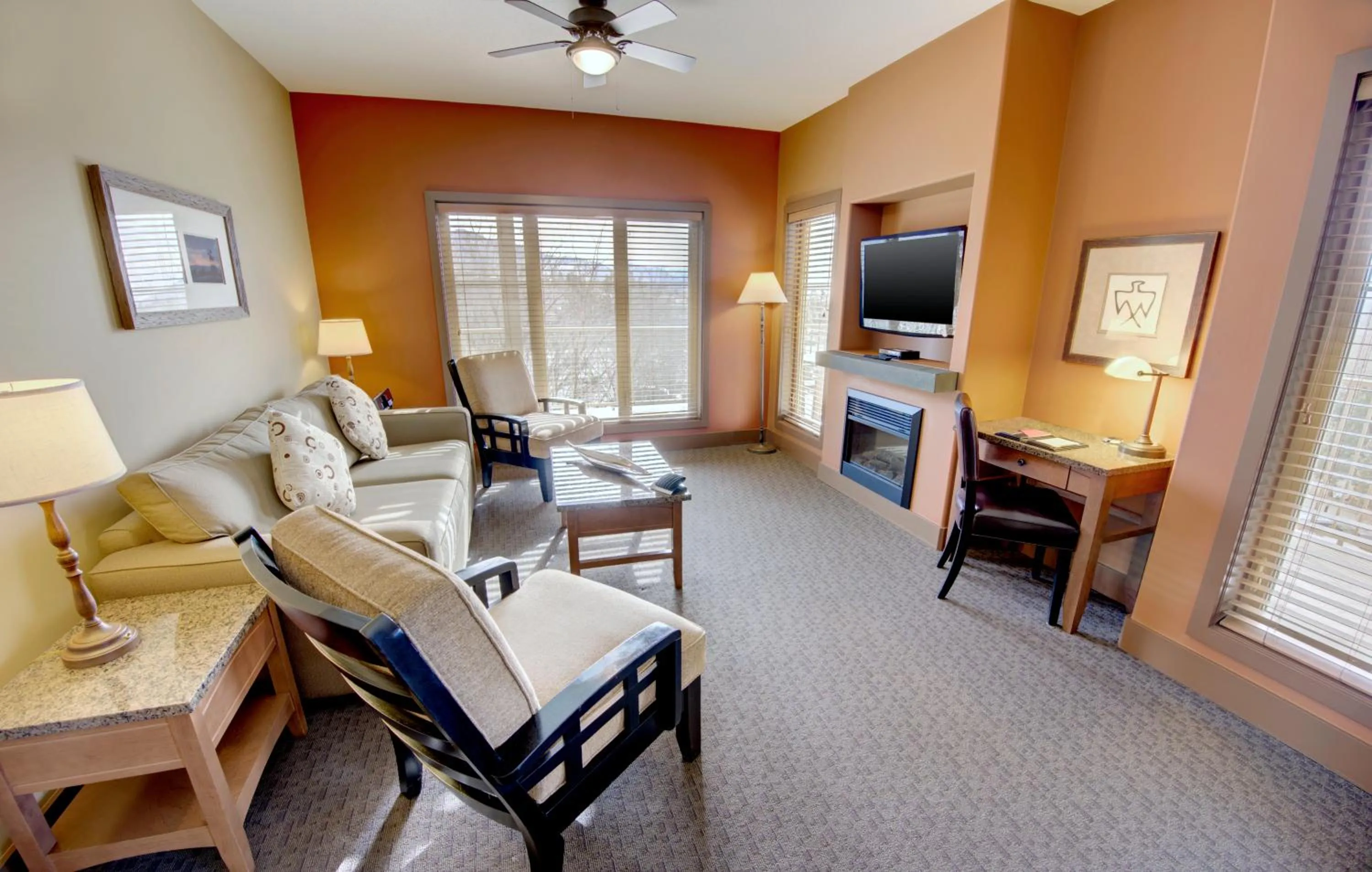 Seating area in Spirit Ridge, in The Unbound Collection by Hyatt