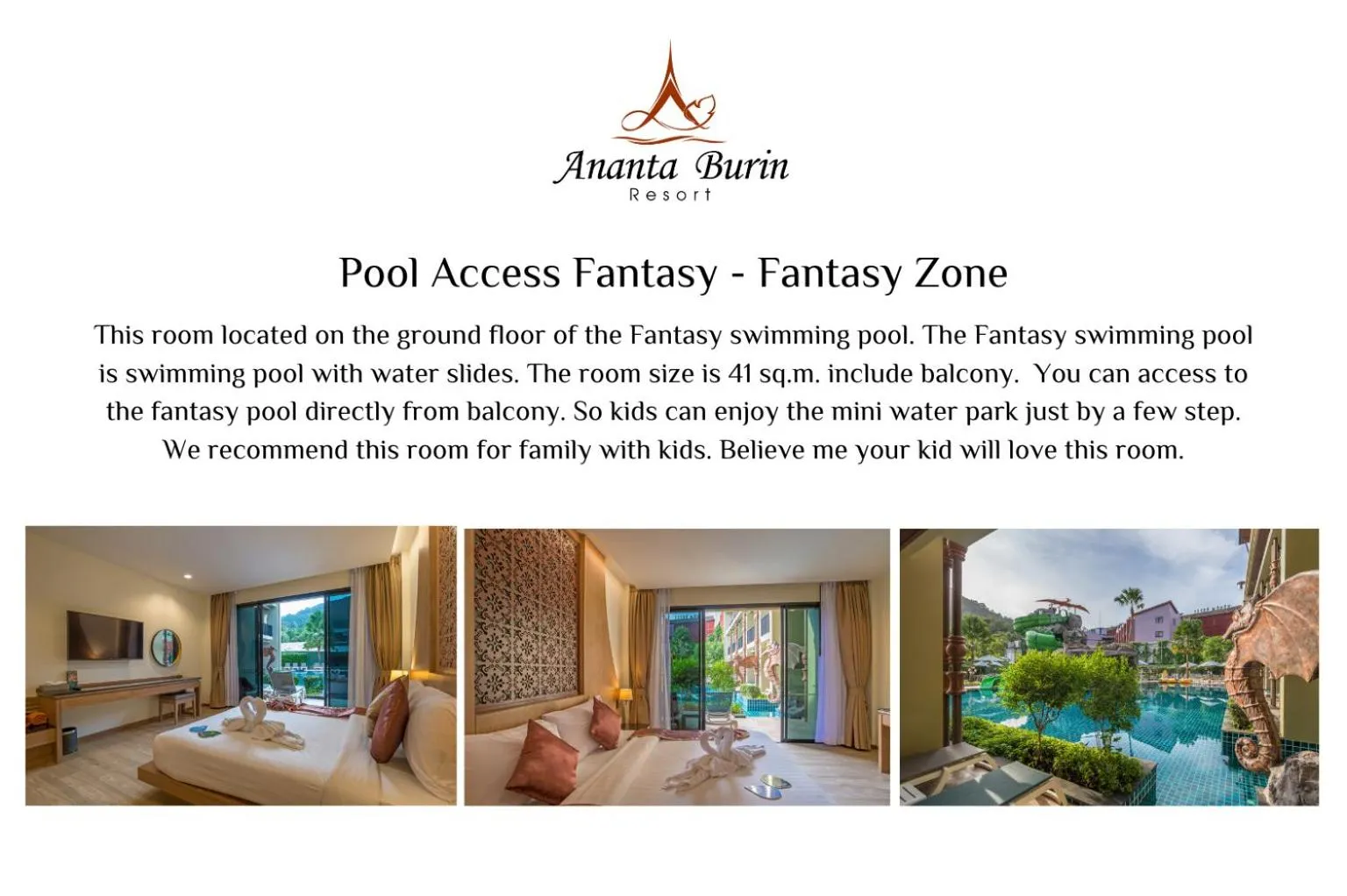 Text overlay, Bed in Ananta Burin Resort